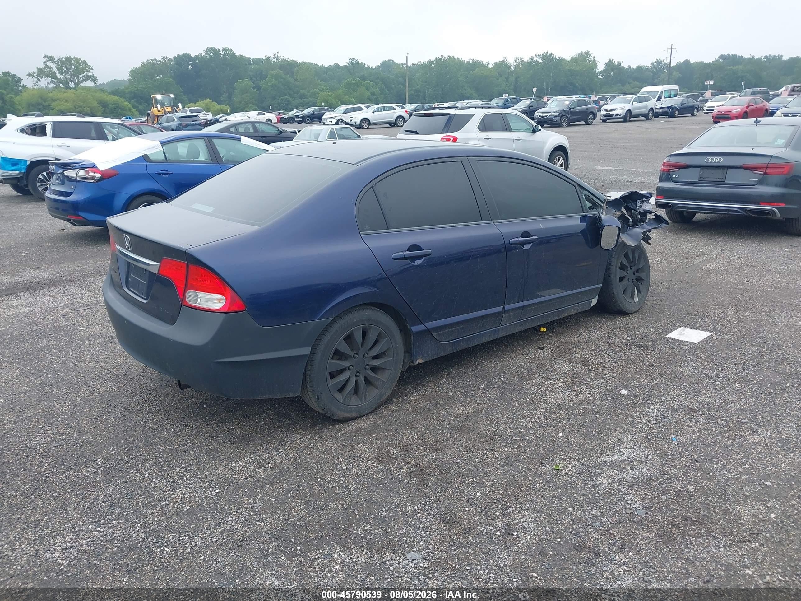 2010 Honda Civic Ex-l Blue vin: 2HGFA1F97AH545694