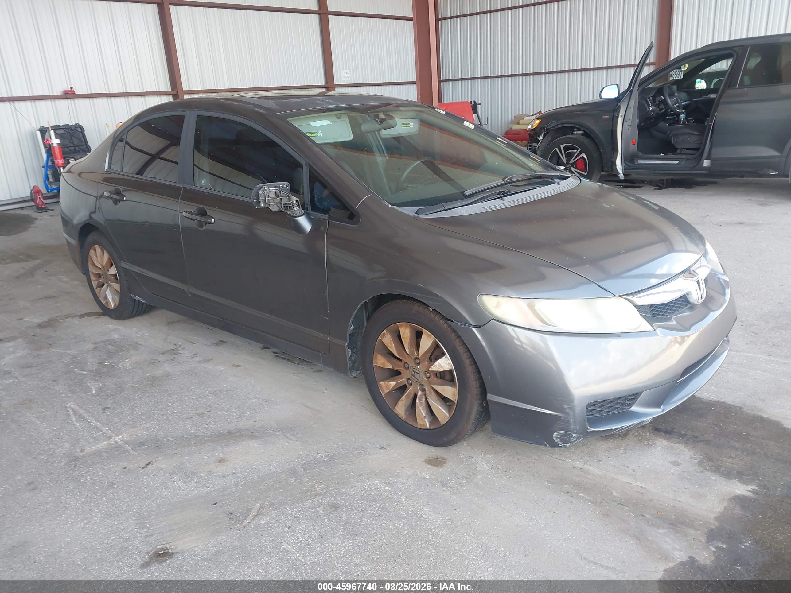2010 Honda Civic Ex-l Gray vin: 2HGFA1F97AH546635