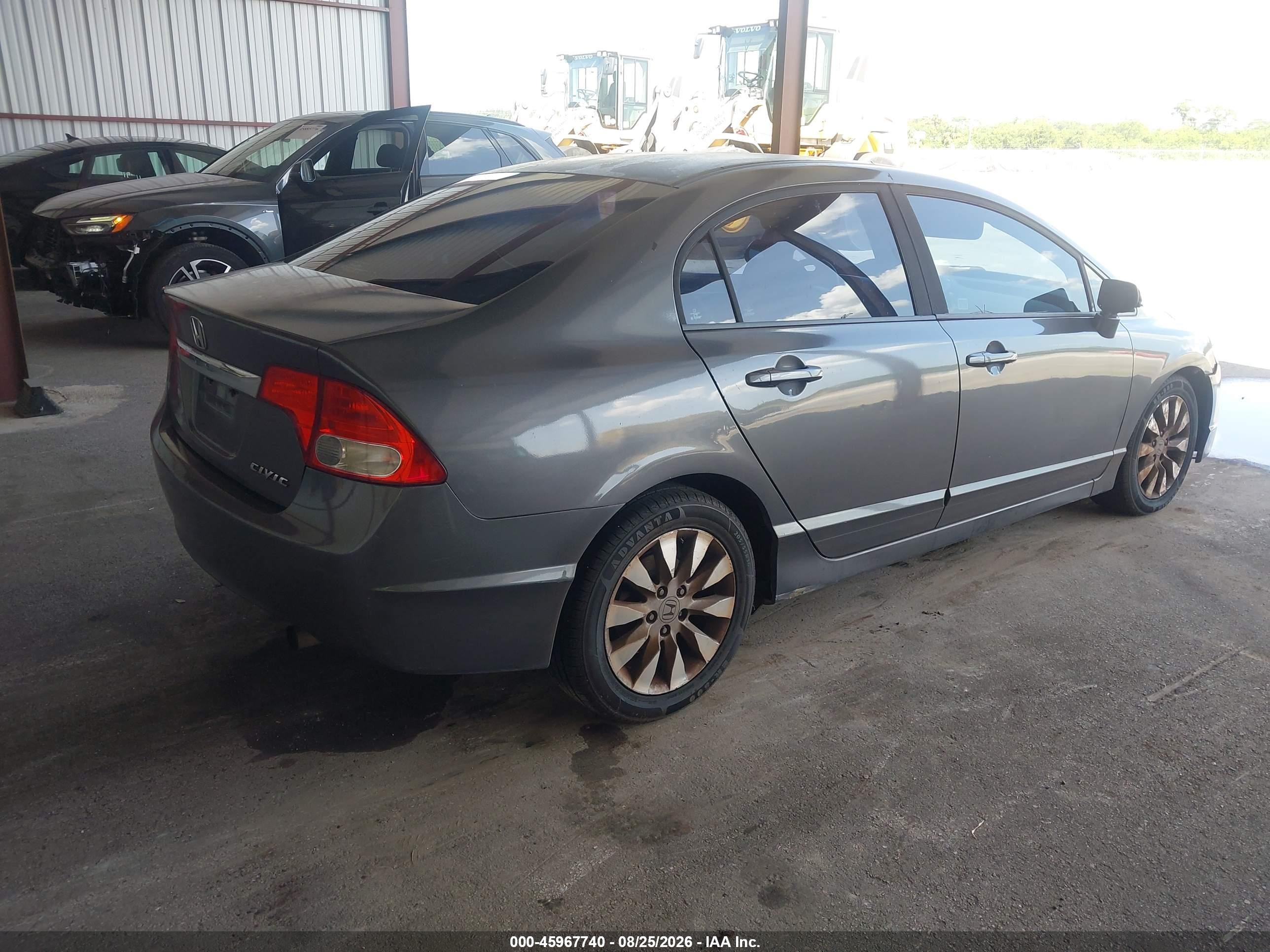 2010 Honda Civic Ex-l Gray vin: 2HGFA1F97AH546635