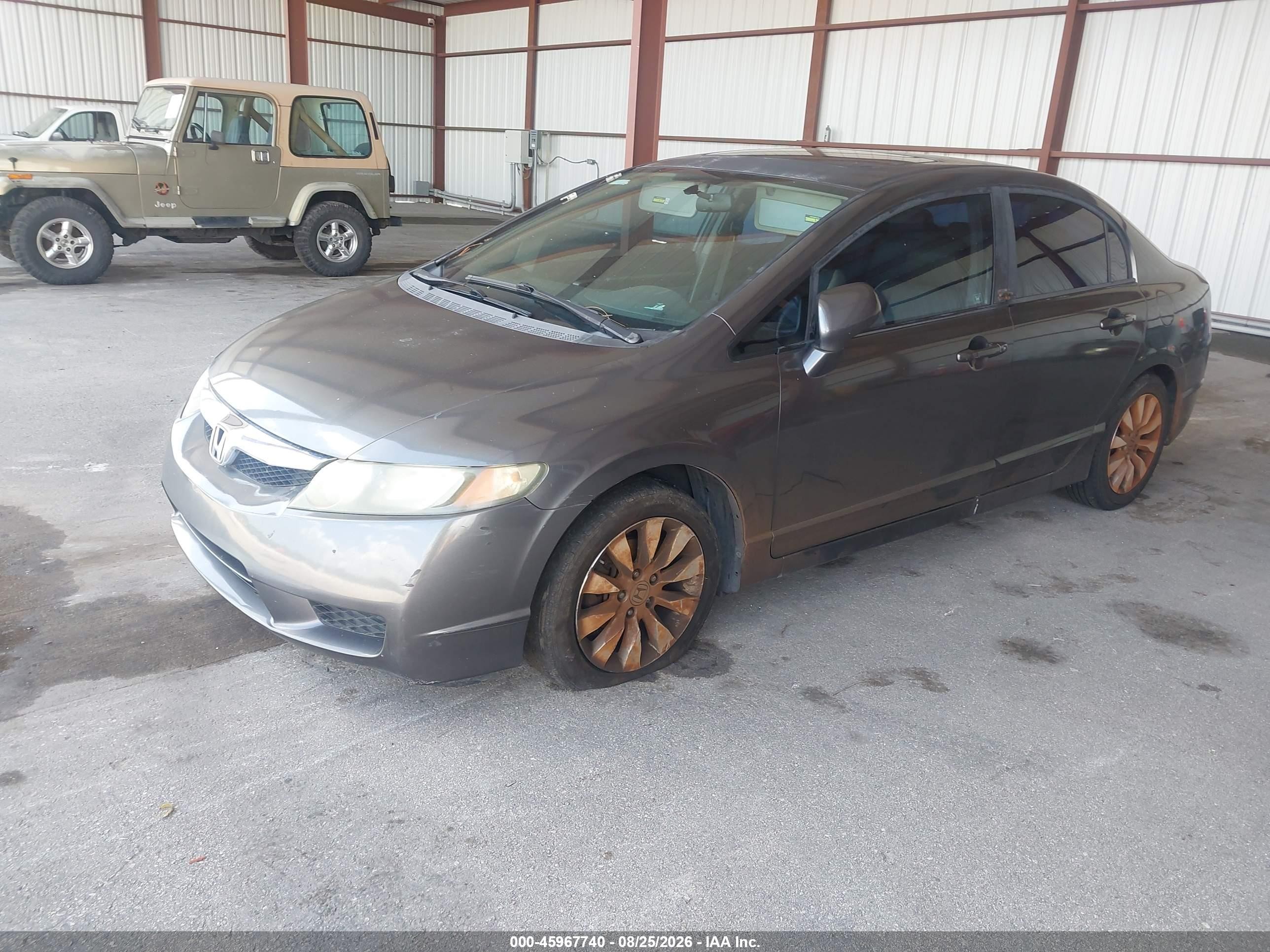 2010 Honda Civic Ex-l Gray vin: 2HGFA1F97AH546635