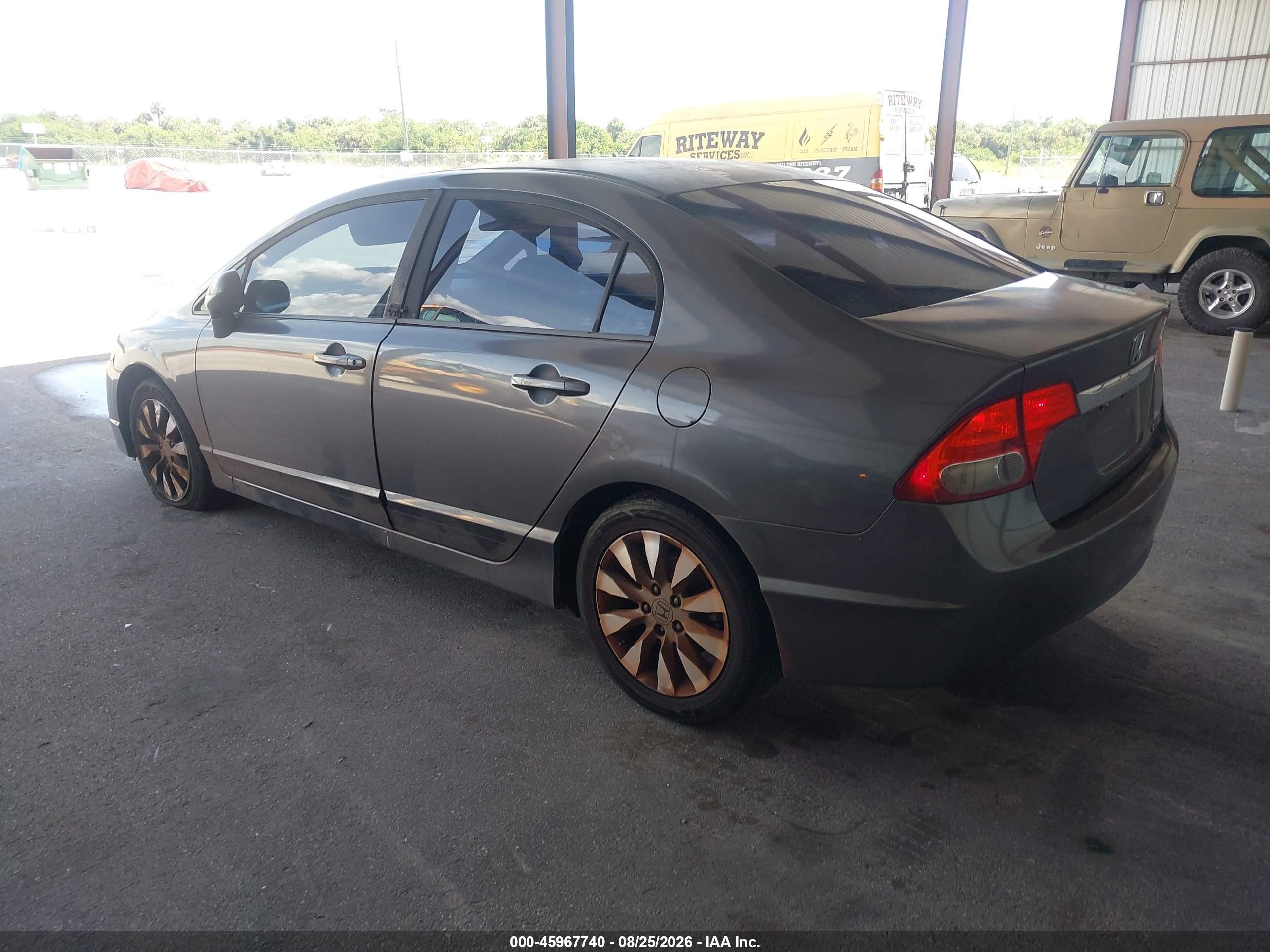 2010 Honda Civic Ex-l Gray vin: 2HGFA1F97AH546635