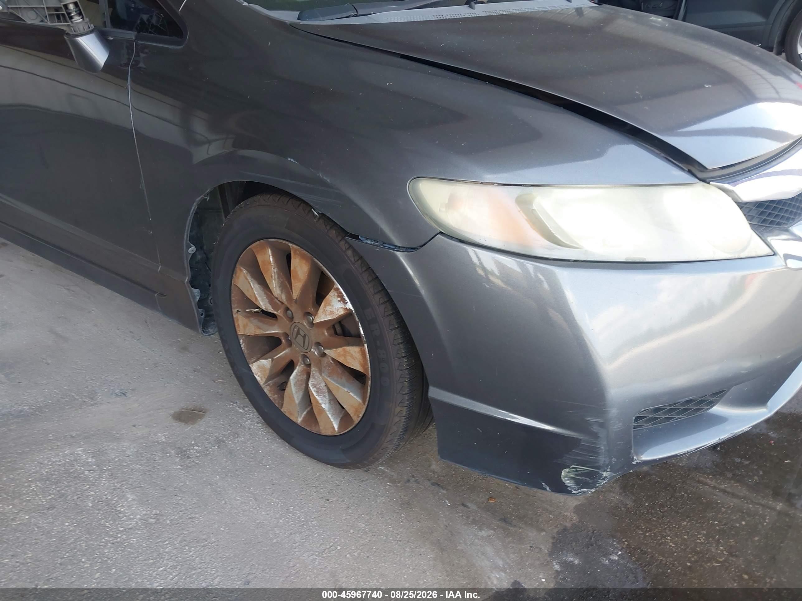 2010 Honda Civic Ex-l Gray vin: 2HGFA1F97AH546635