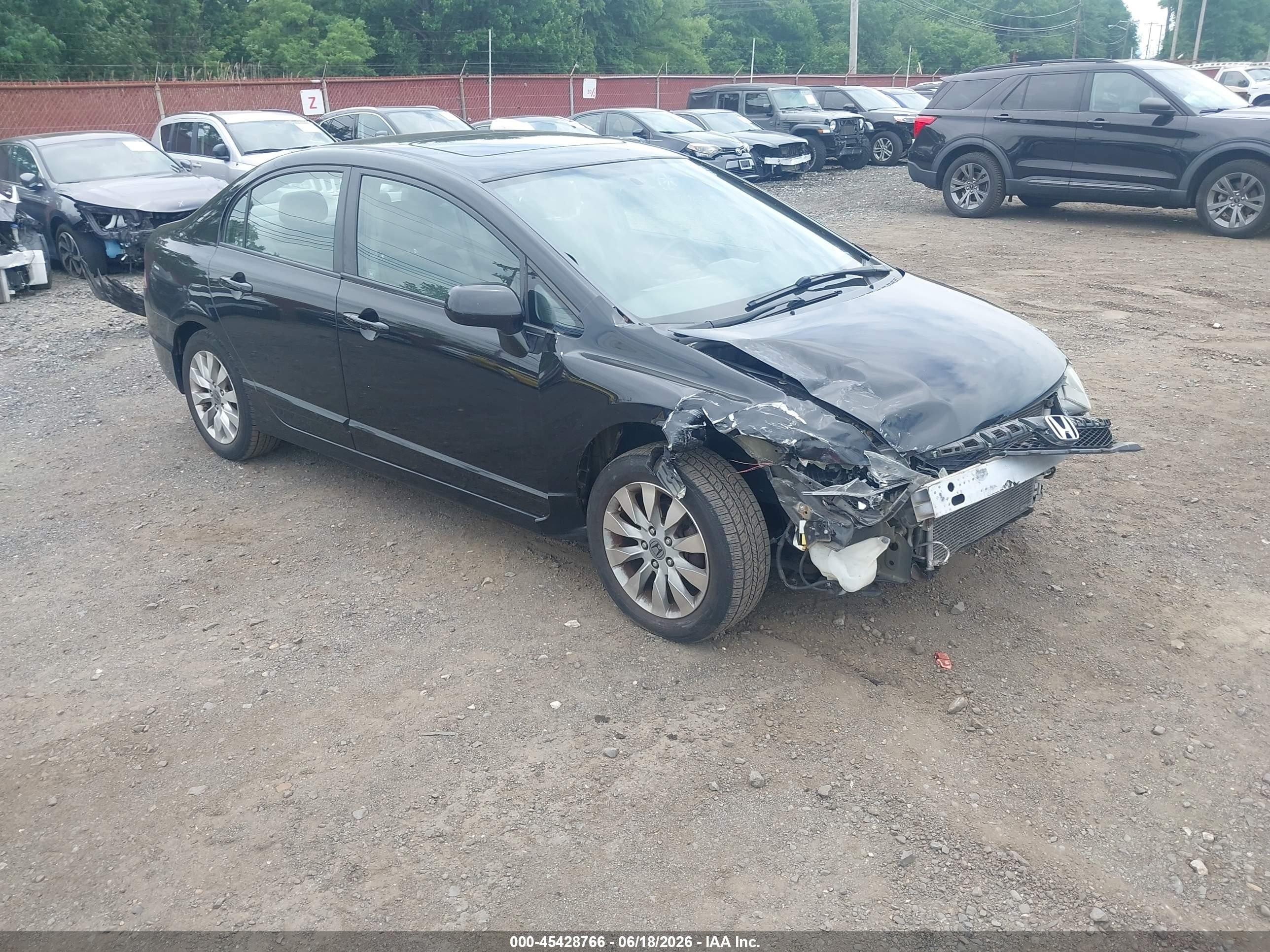 2010 Honda Civic Ex-l Black vin: 2HGFA1F98AH505270