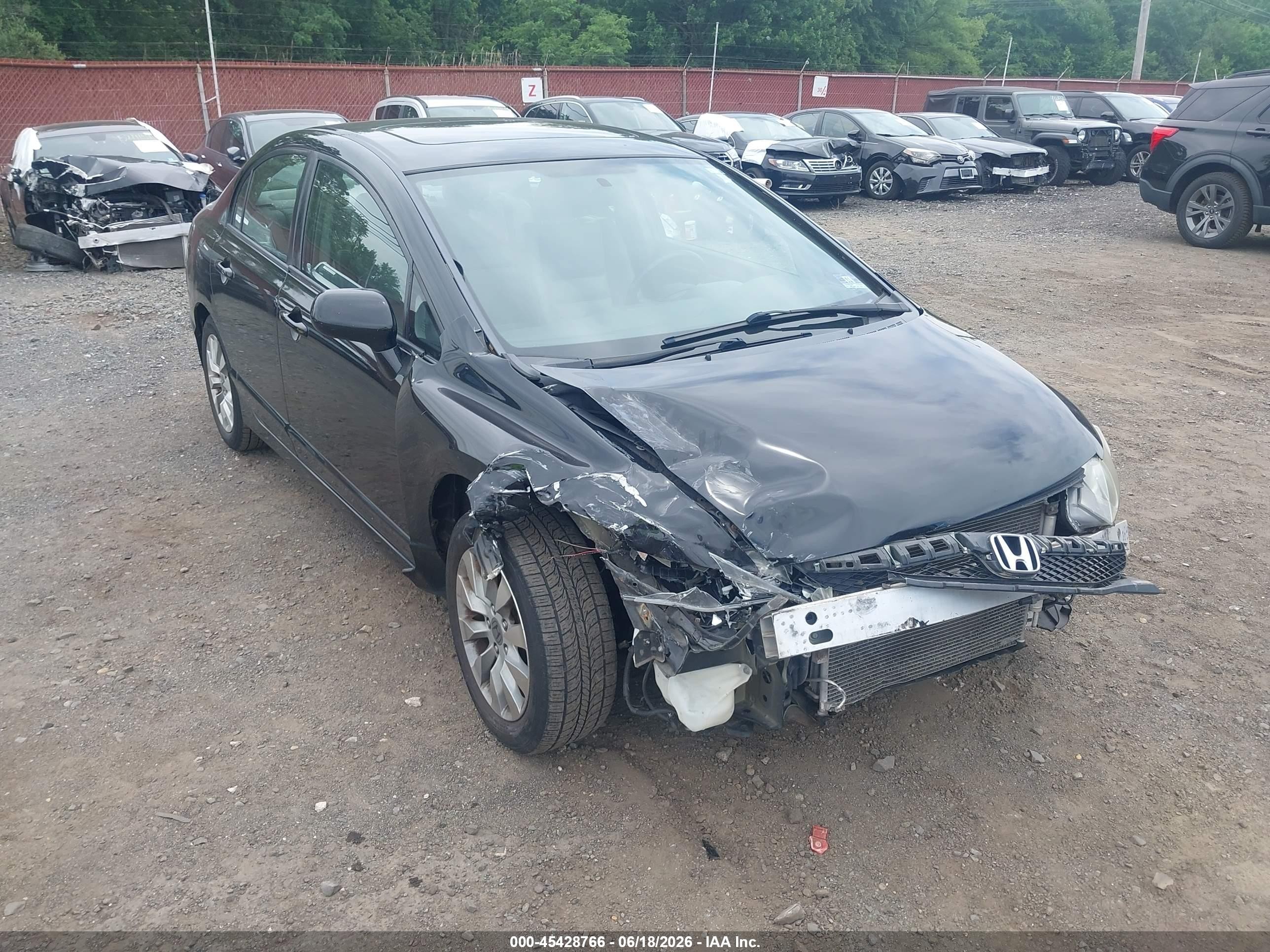2010 Honda Civic Ex-l Black vin: 2HGFA1F98AH505270