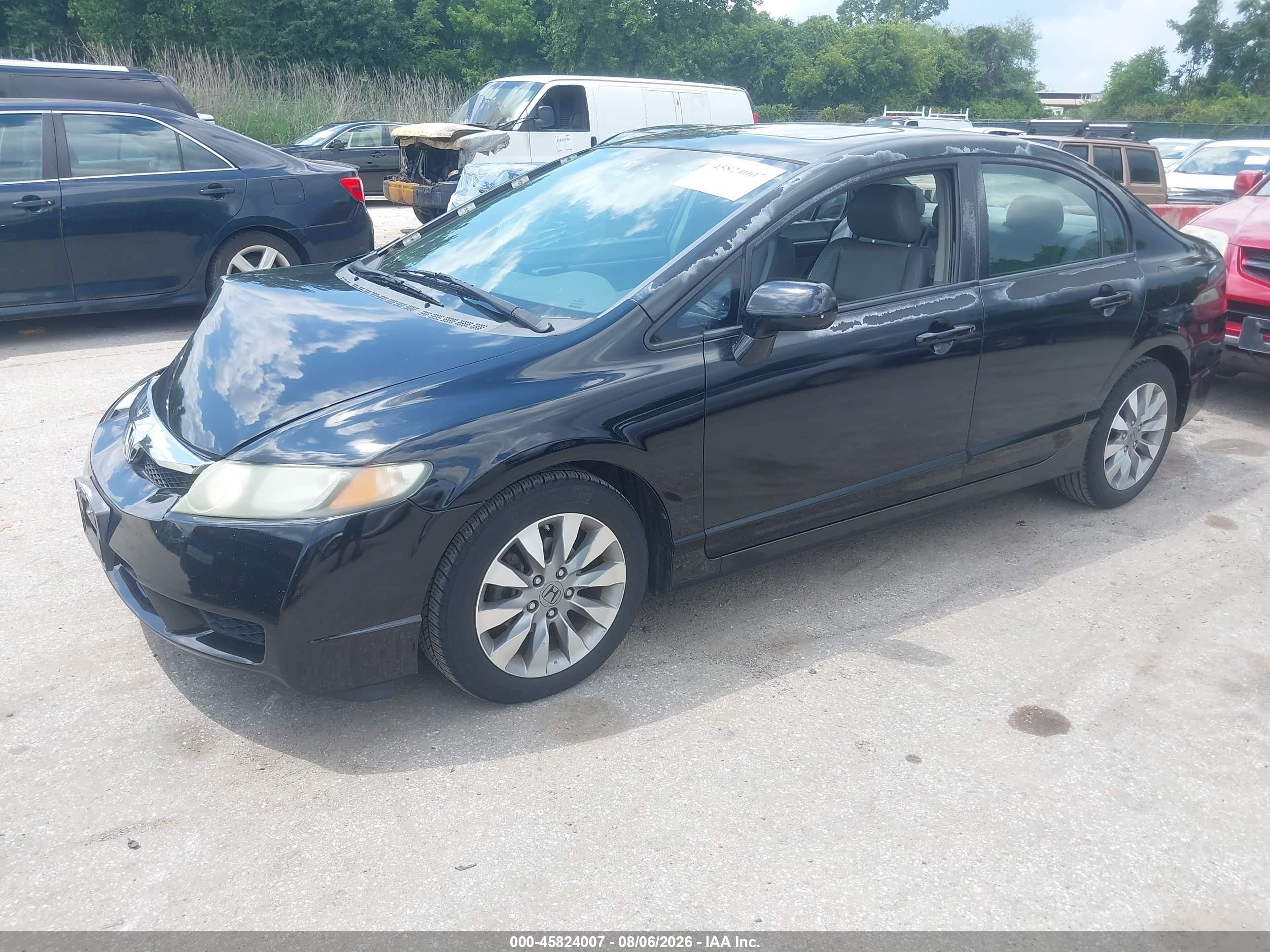 2010 Honda Civic Ex-l Black vin: 2HGFA1F99AH564702