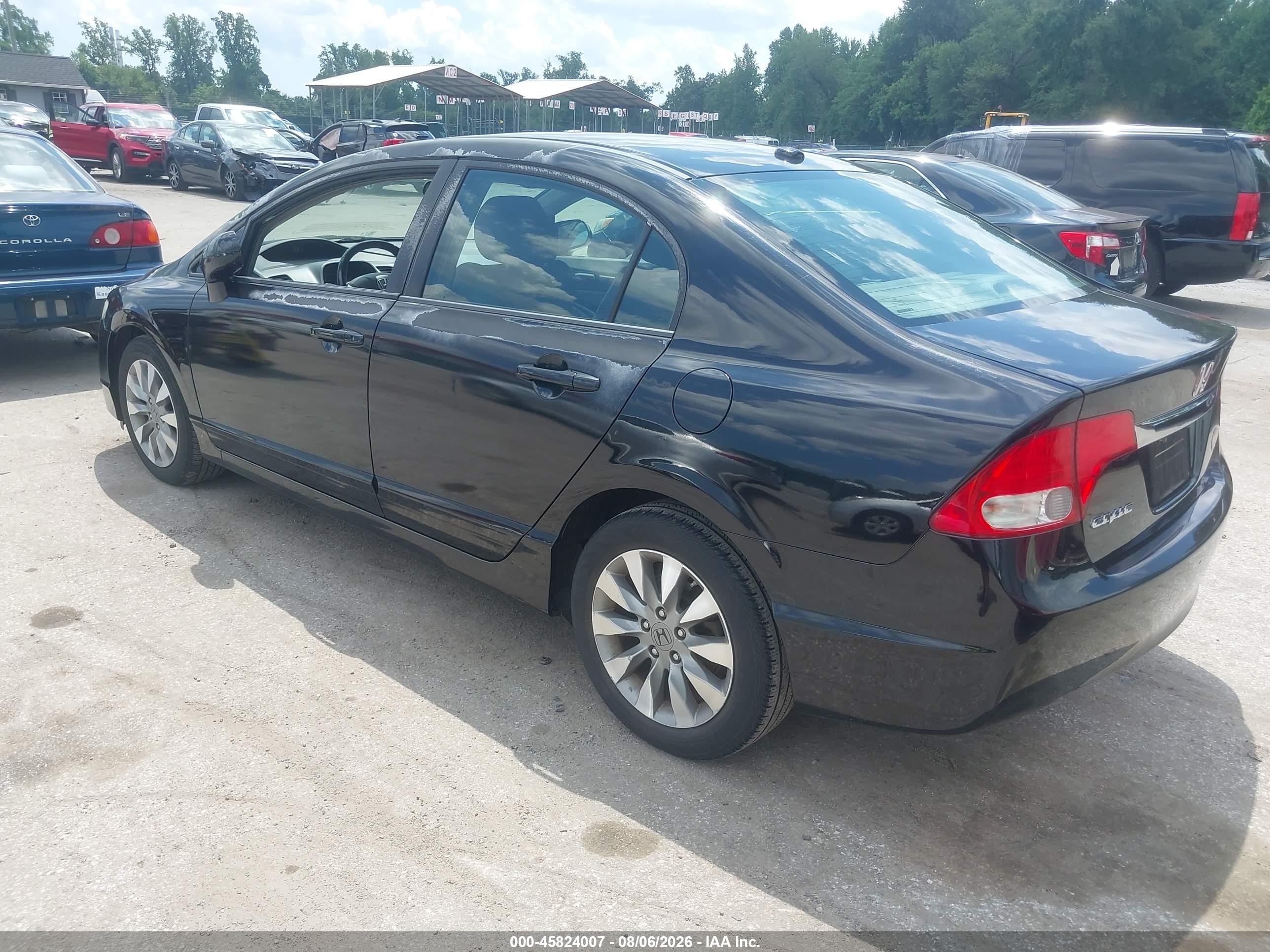 2010 Honda Civic Ex-l Black vin: 2HGFA1F99AH564702