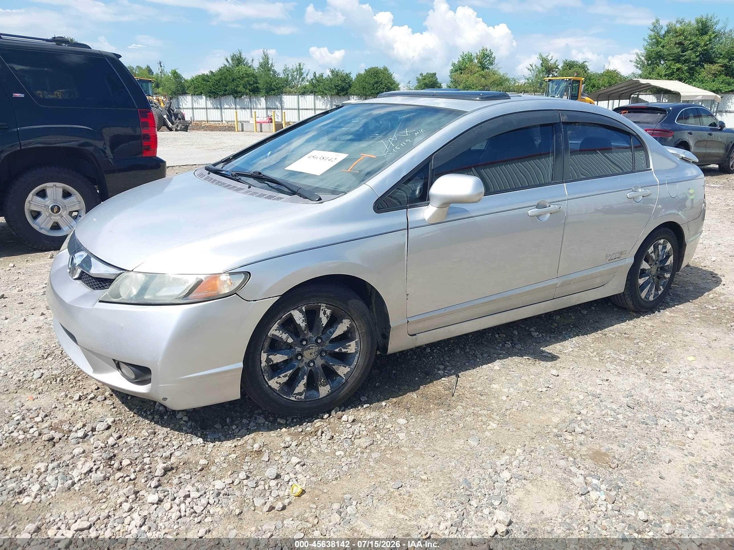 2010 Honda Civic Ex-l Silver vin: 2HGFA1F9XAH515119