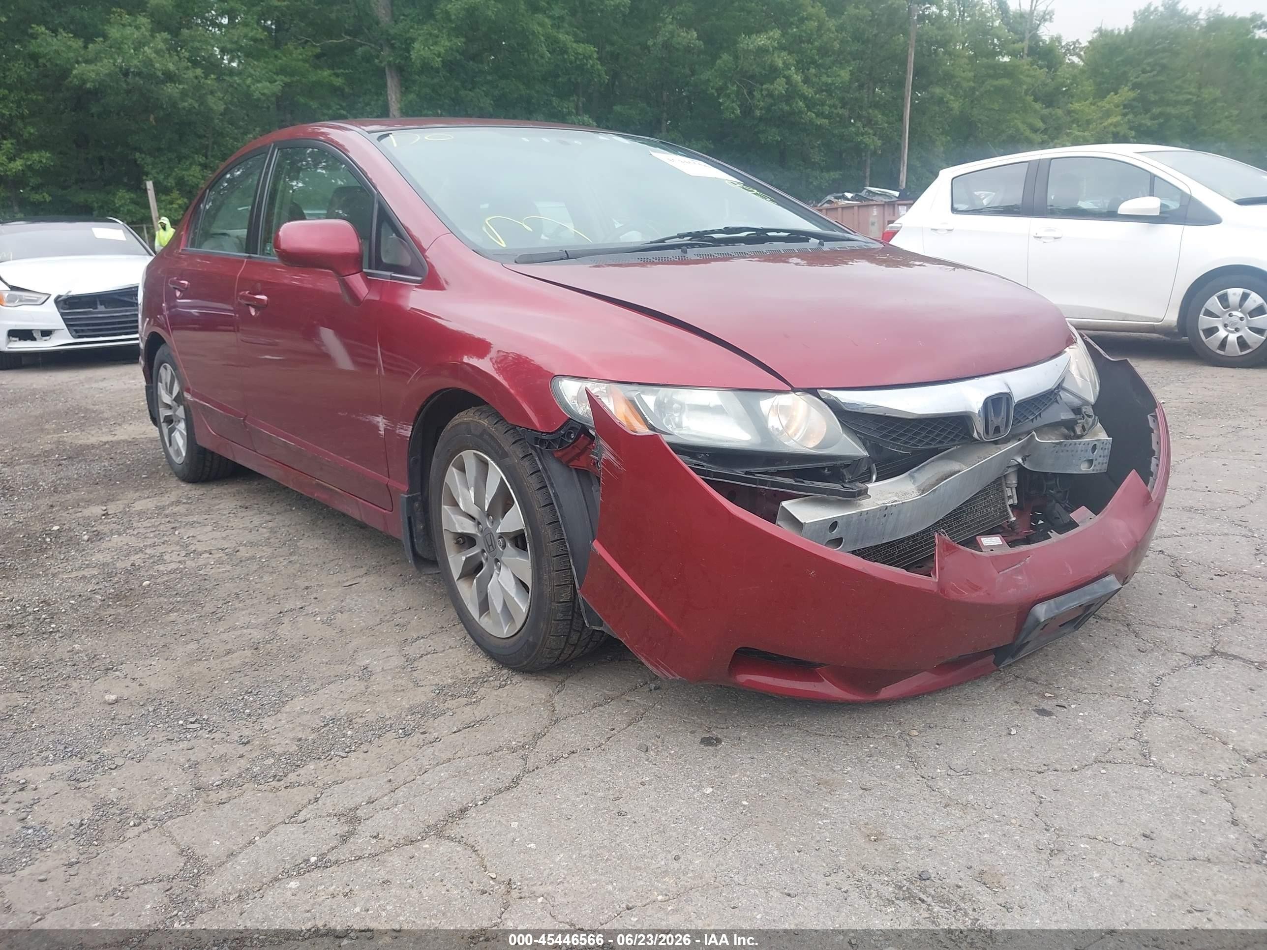 2011 Honda Civic Ex-l Красный vin: 2HGFA1F9XBH518295