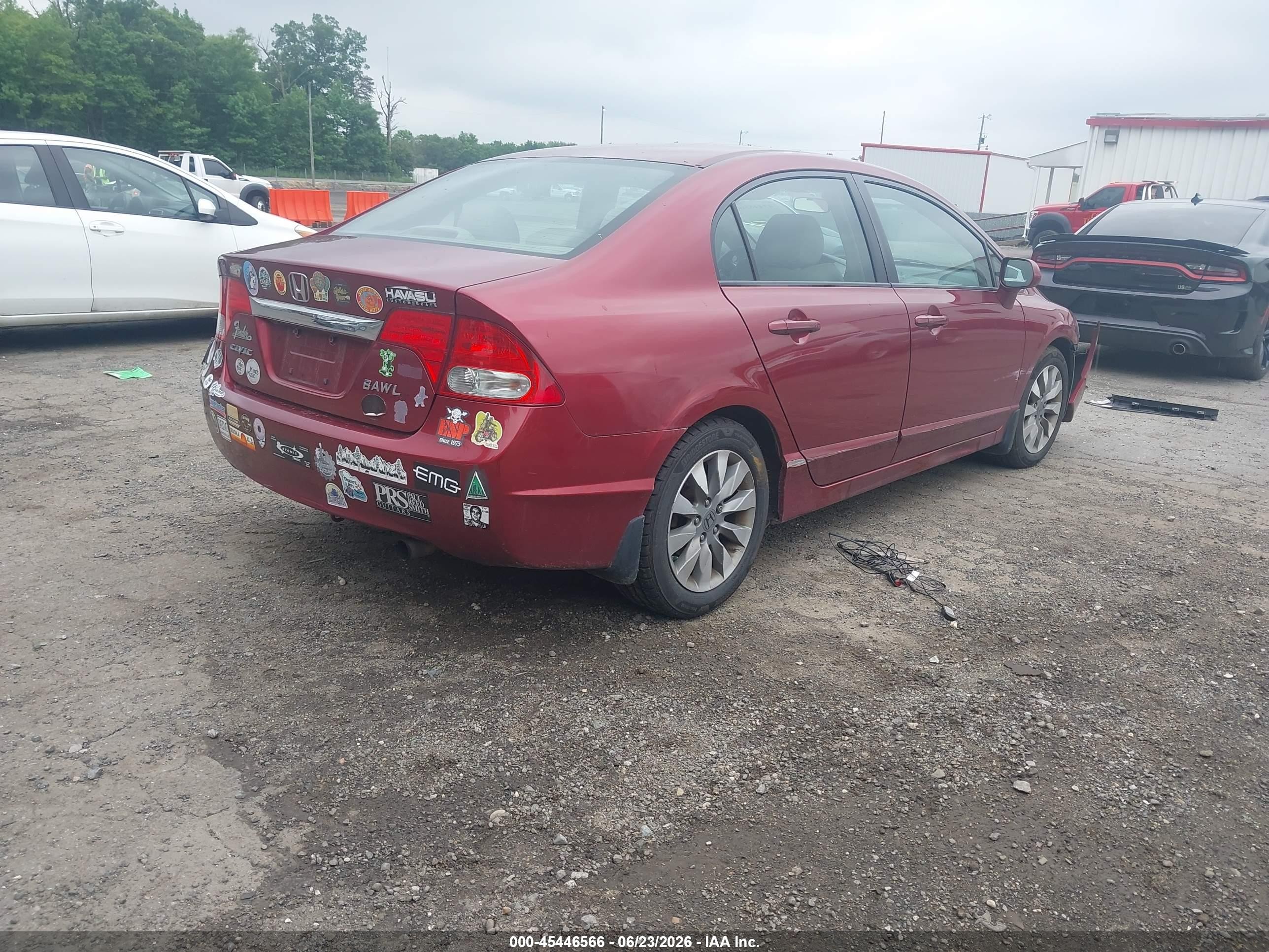 2011 Honda Civic Ex-l Красный vin: 2HGFA1F9XBH518295