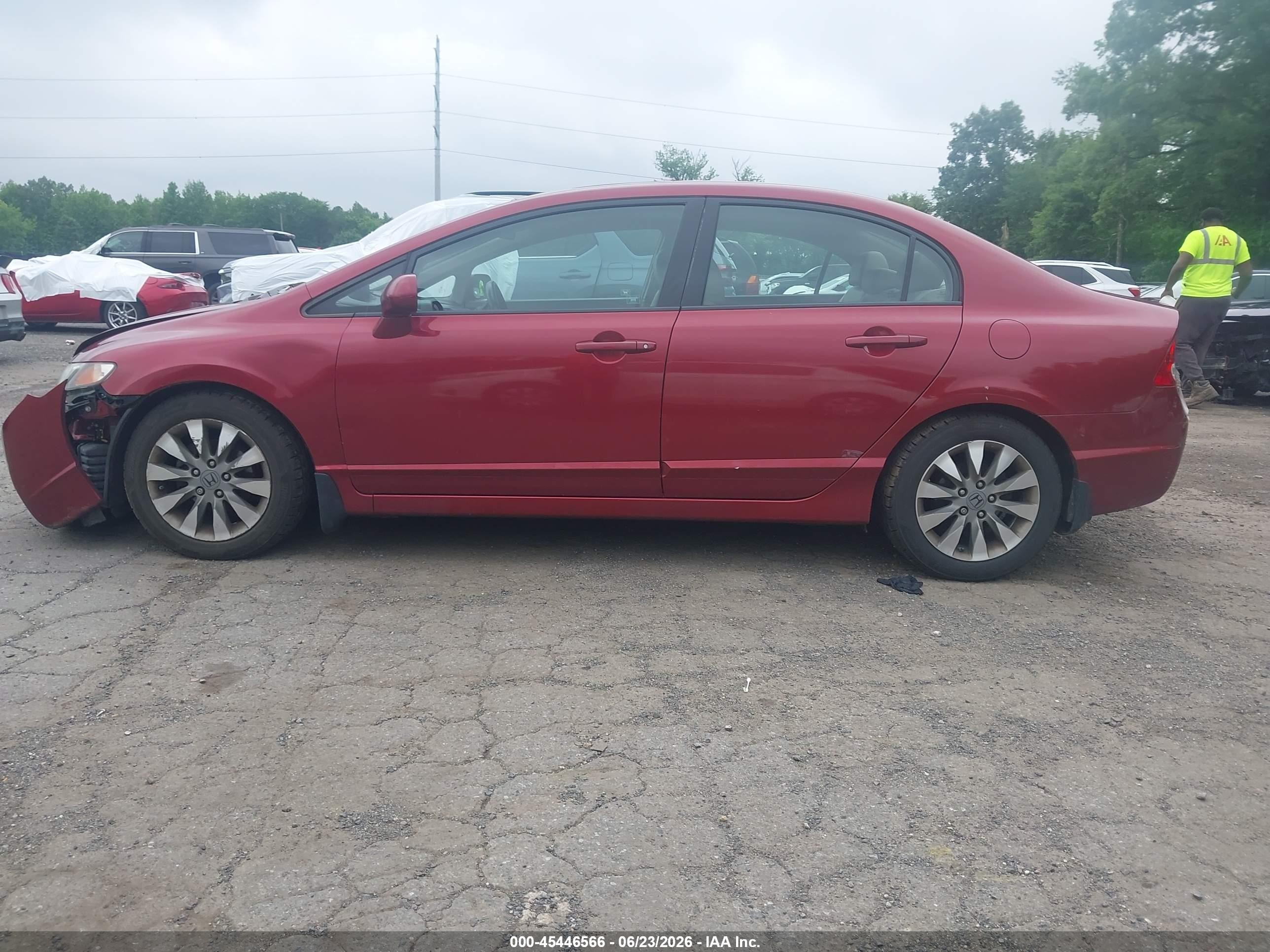 2011 Honda Civic Ex-l Красный vin: 2HGFA1F9XBH518295
