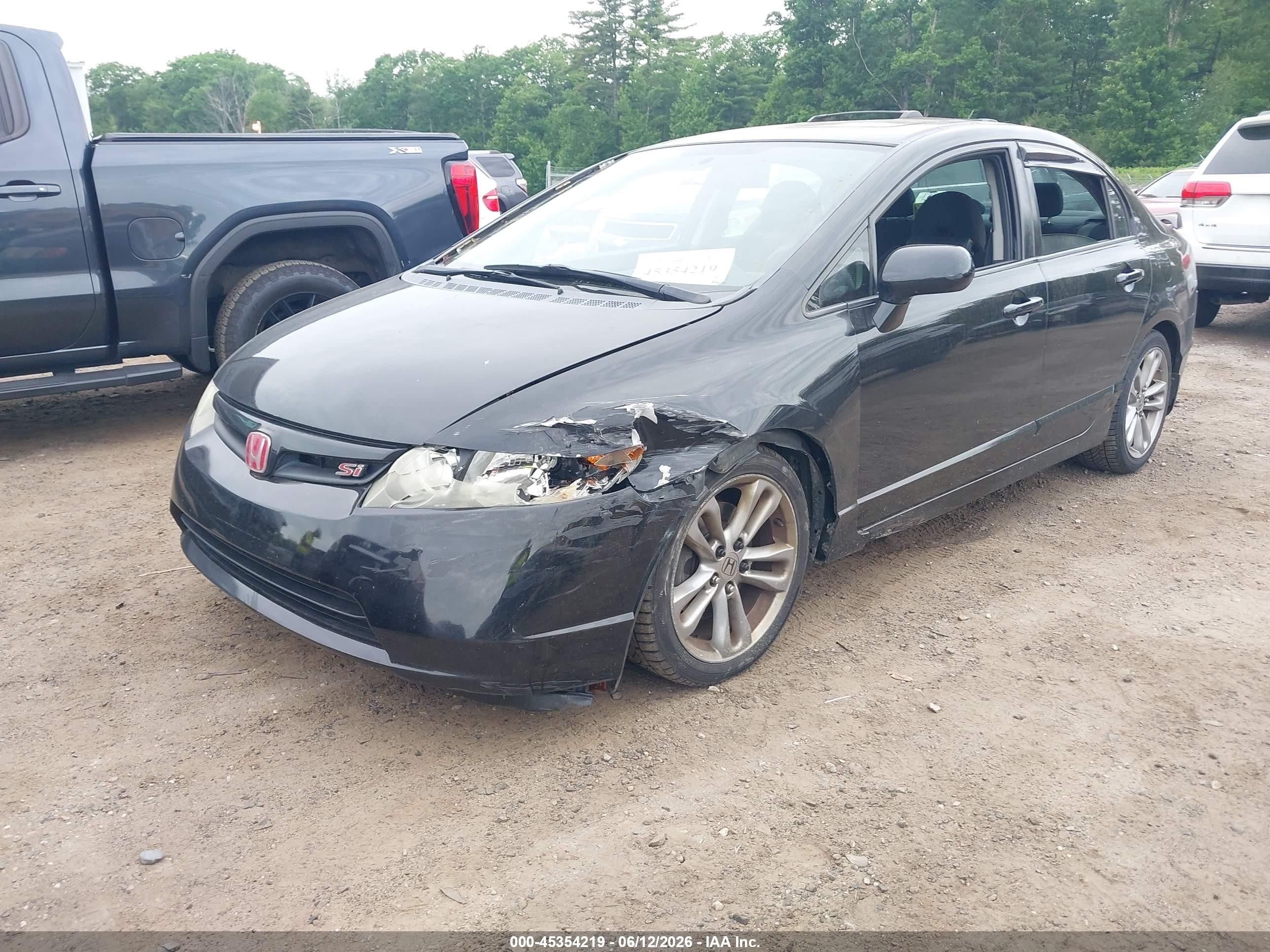 2008 Honda Civic Si/si Mugen Black vin: 2HGFA55508H704717