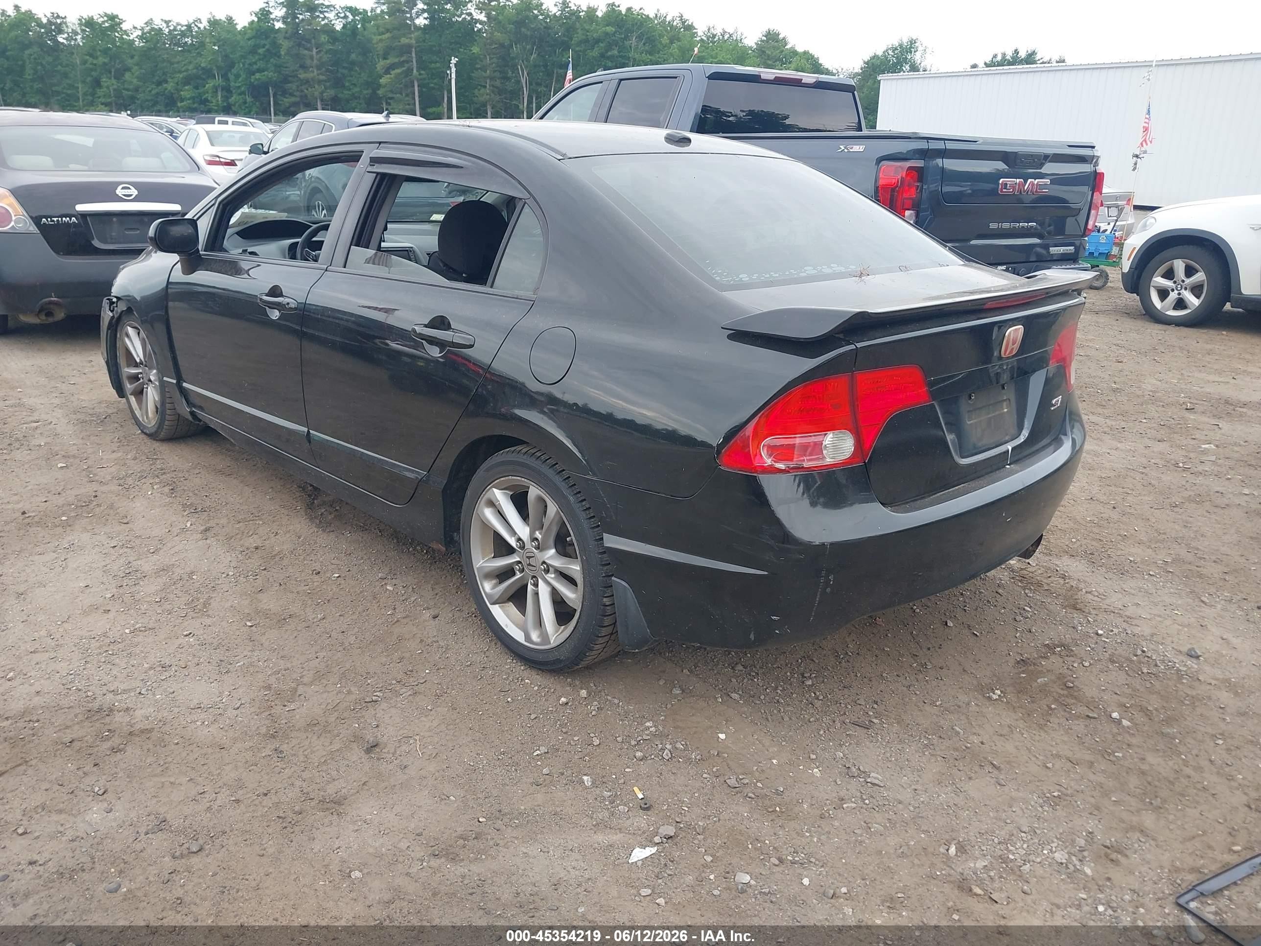 2008 Honda Civic Si/si Mugen Black vin: 2HGFA55508H704717