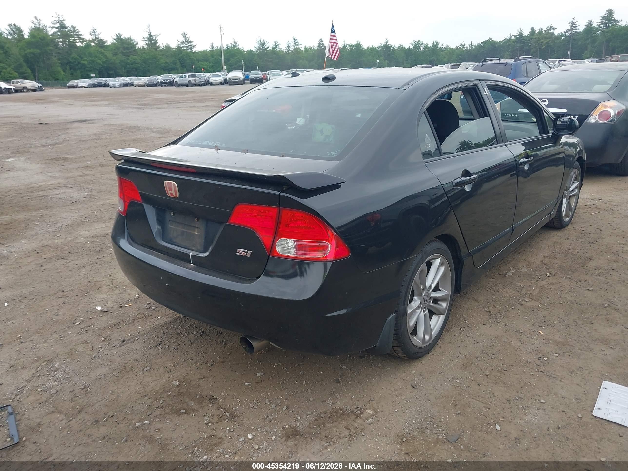 2008 Honda Civic Si/si Mugen Black vin: 2HGFA55508H704717