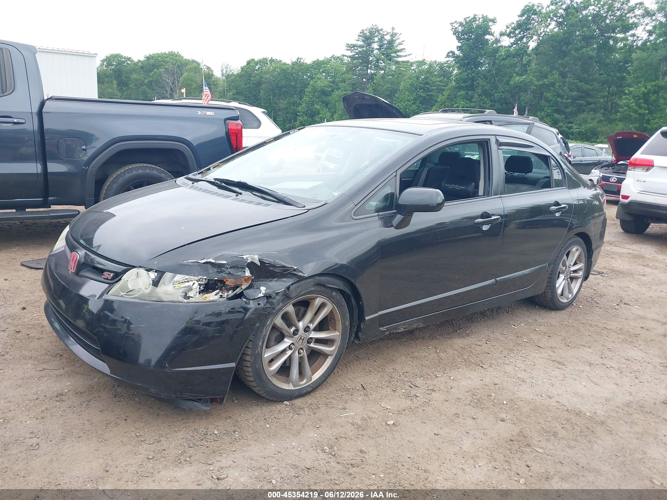 2008 Honda Civic Si/si Mugen Black vin: 2HGFA55508H704717