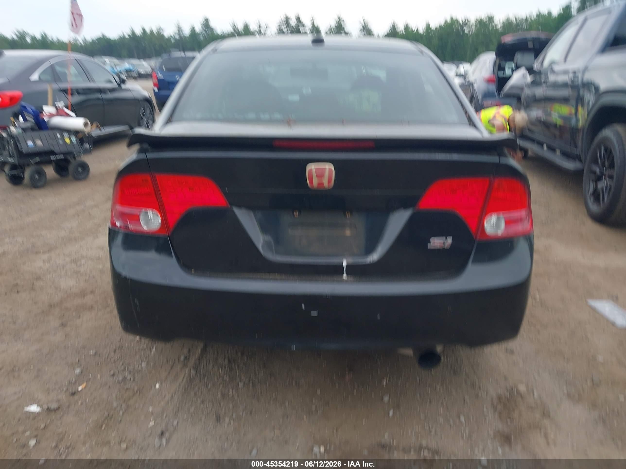 2008 Honda Civic Si/si Mugen Black vin: 2HGFA55508H704717