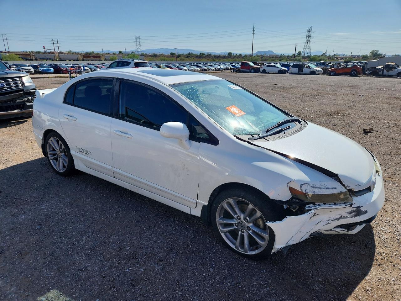 2007 Honda Civic Si Белый vin: 2HGFA55517H706099