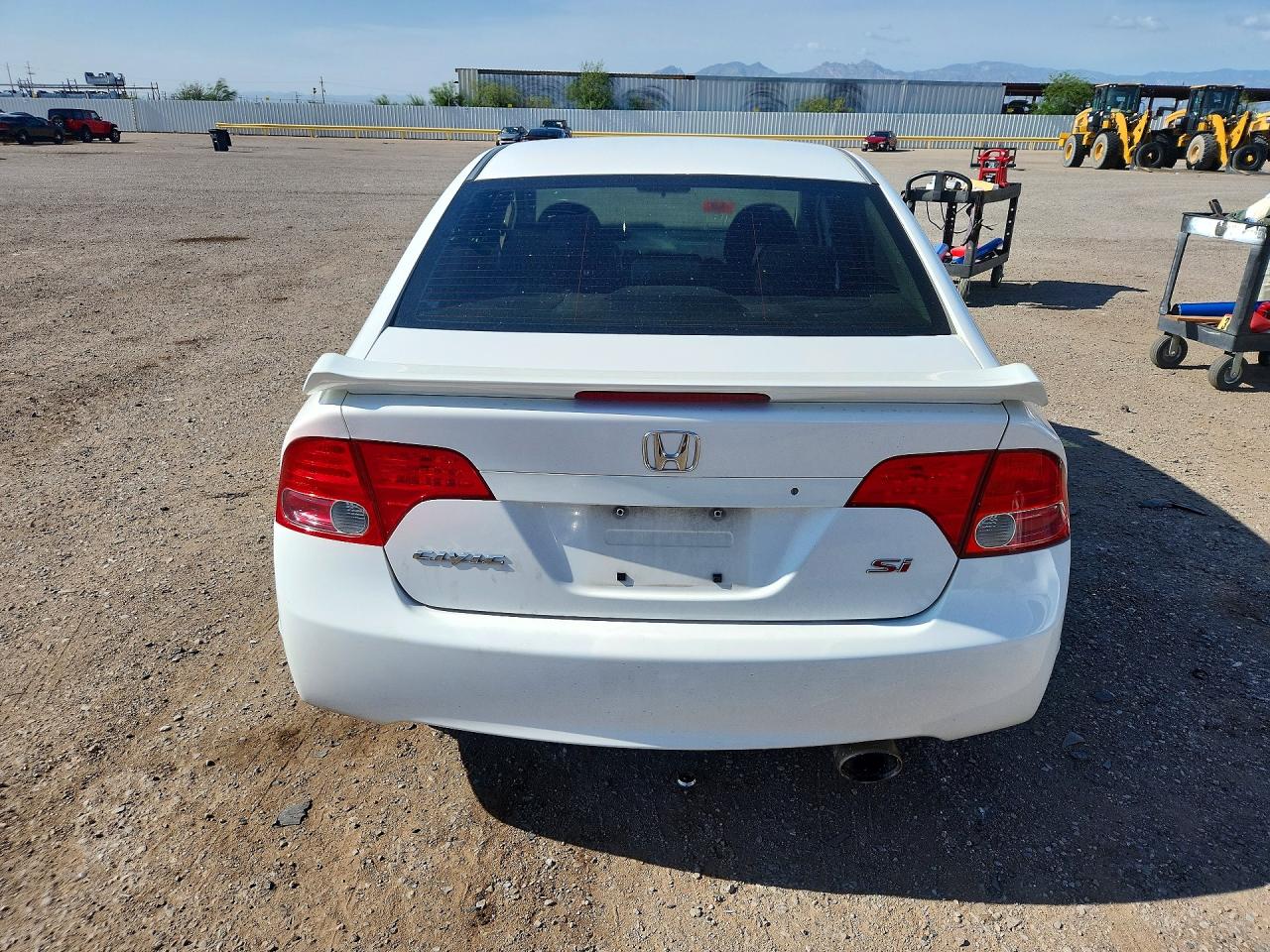 2007 Honda Civic Si Белый vin: 2HGFA55517H706099