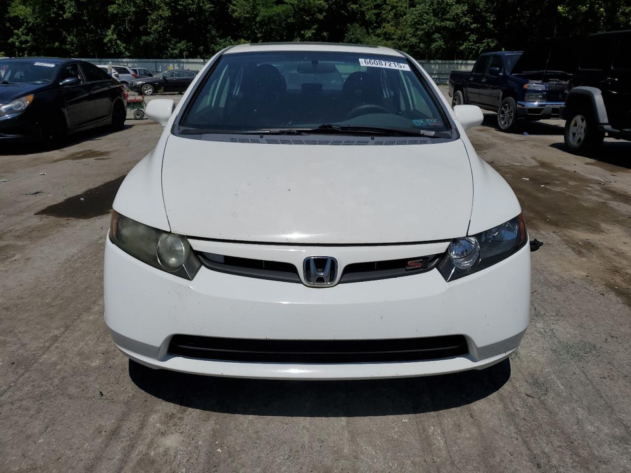 2007 Honda Civic White vin: 2HGFA55517H708984