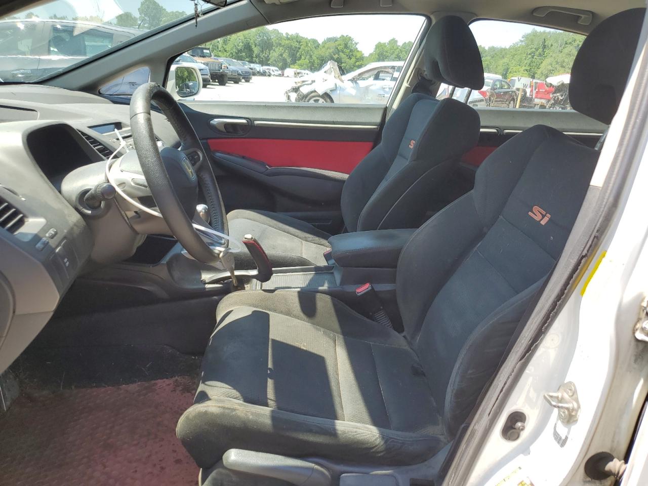 2007 Honda Civic White vin: 2HGFA55517H708984
