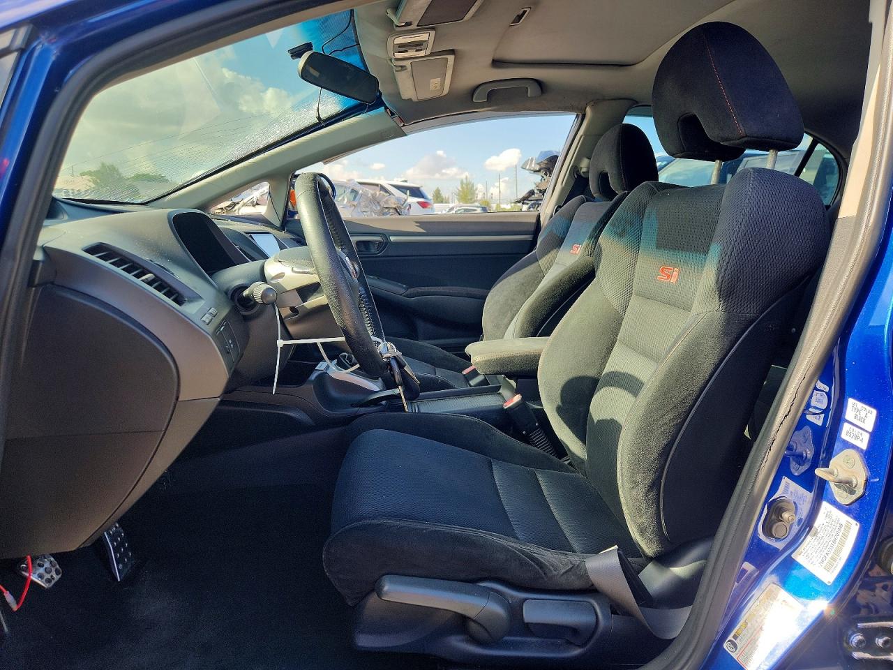 2008 Honda Civic Si Blue vin: 2HGFA55518H701048