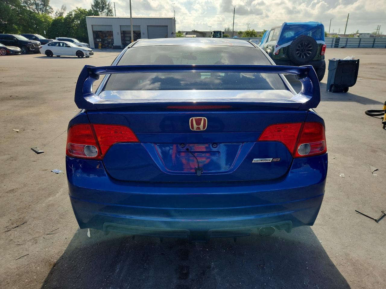 2008 Honda Civic Si Blue vin: 2HGFA55518H701048