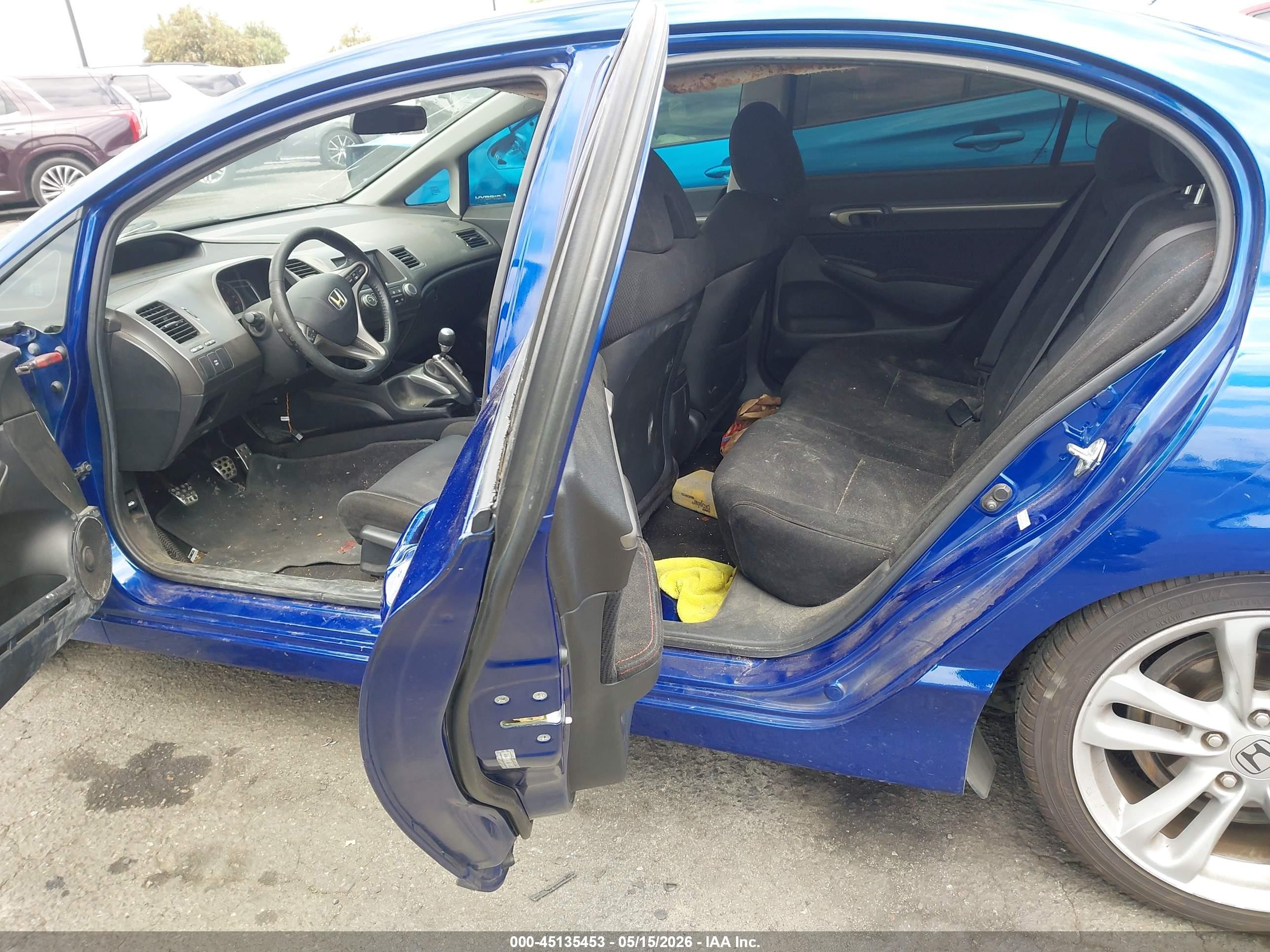 2008 Honda Civic Si/si Mugen Blue vin: 2HGFA55518H701230