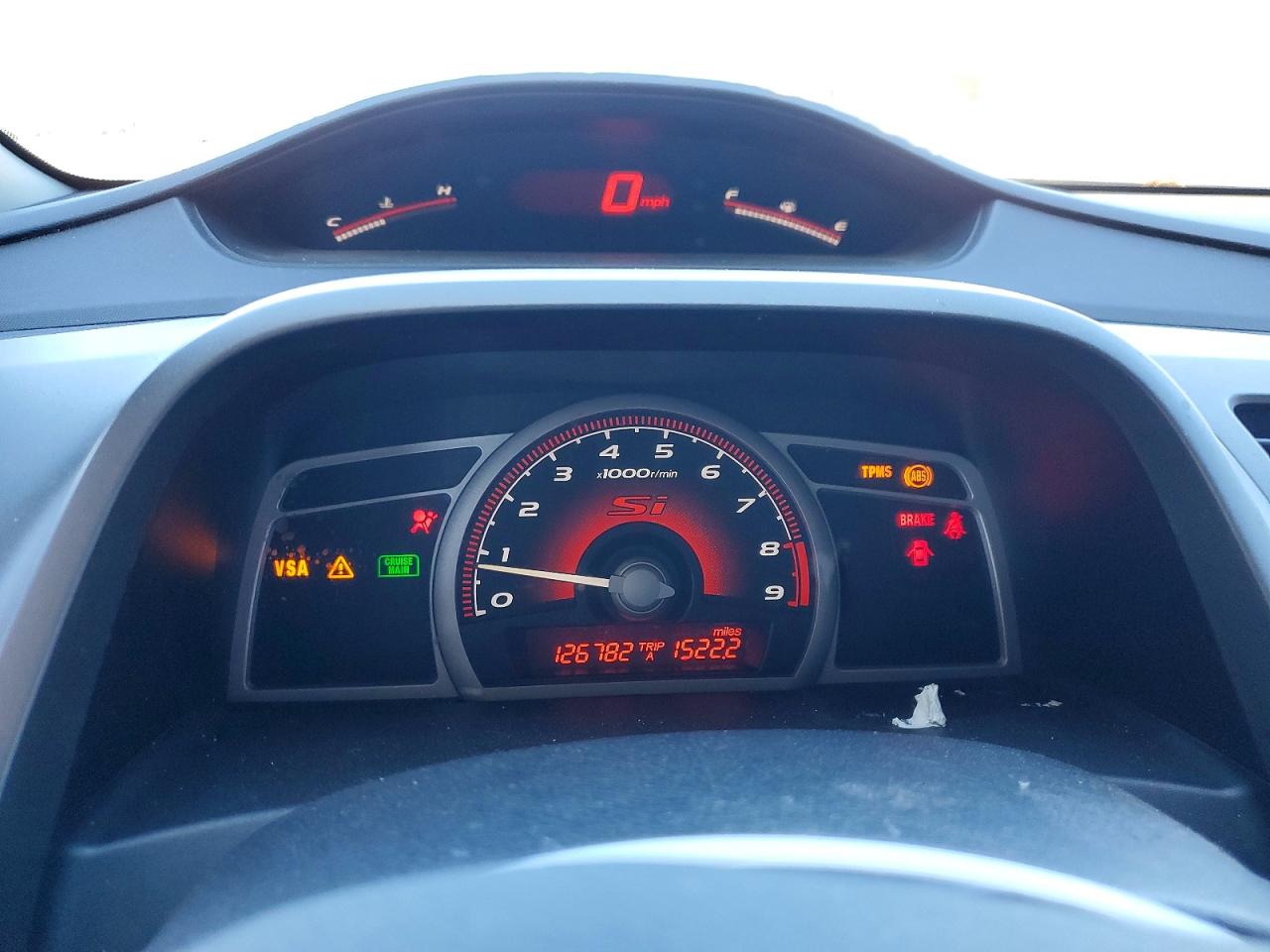 2008 Honda Civic Si Blue vin: 2HGFA55518H705875