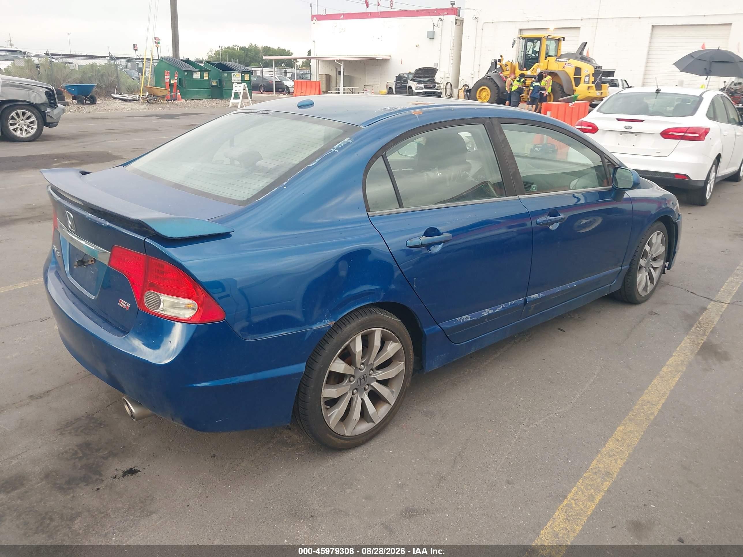 2009 Honda Civic Si Blue vin: 2HGFA55519H705702
