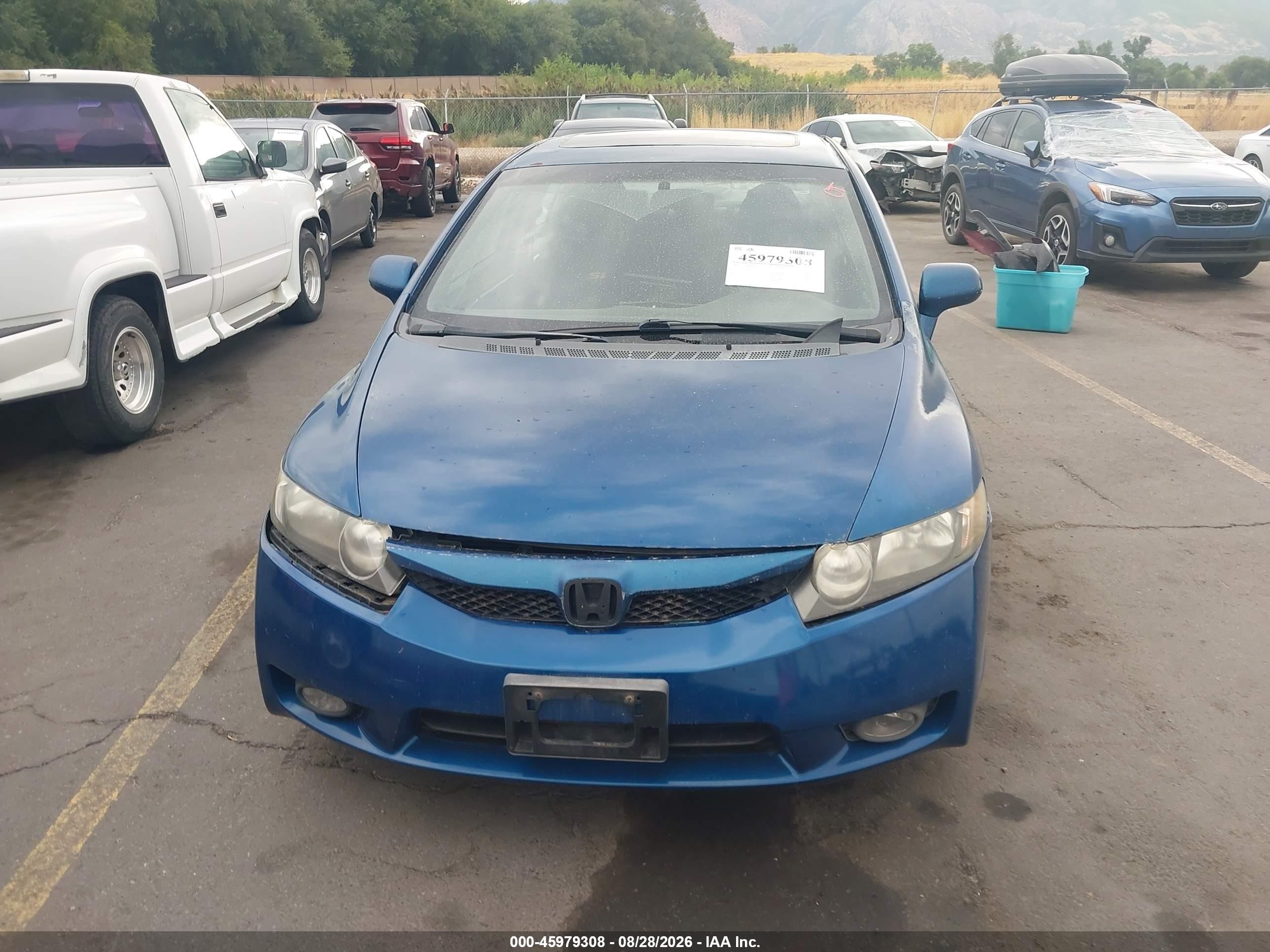 2009 Honda Civic Si Blue vin: 2HGFA55519H705702