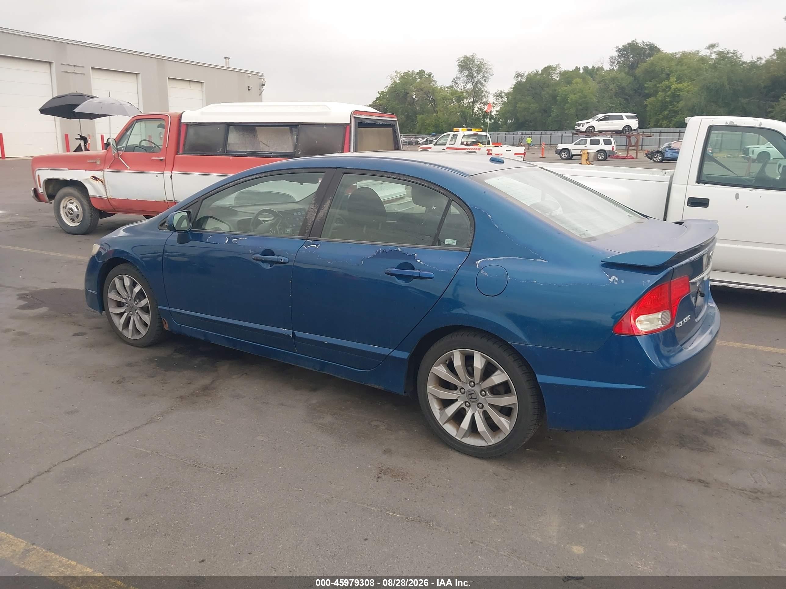 2009 Honda Civic Si Blue vin: 2HGFA55519H705702