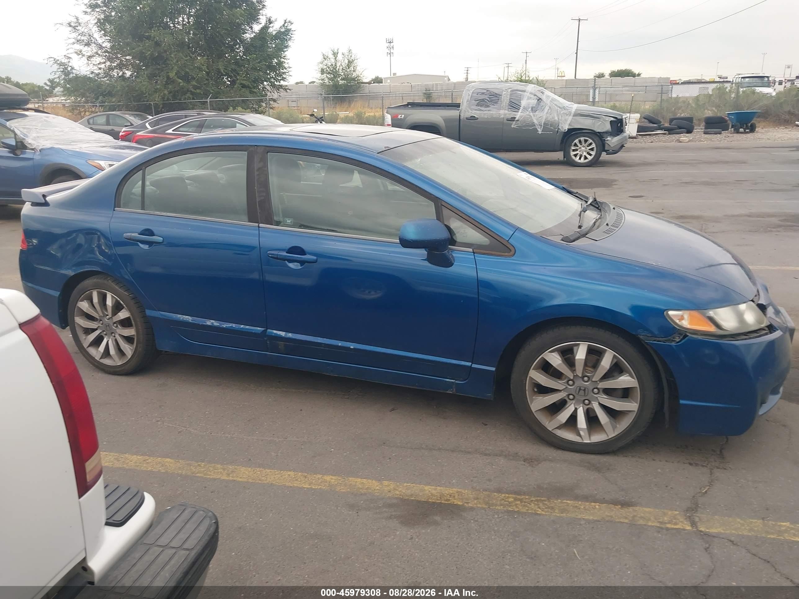 2009 Honda Civic Si Blue vin: 2HGFA55519H705702