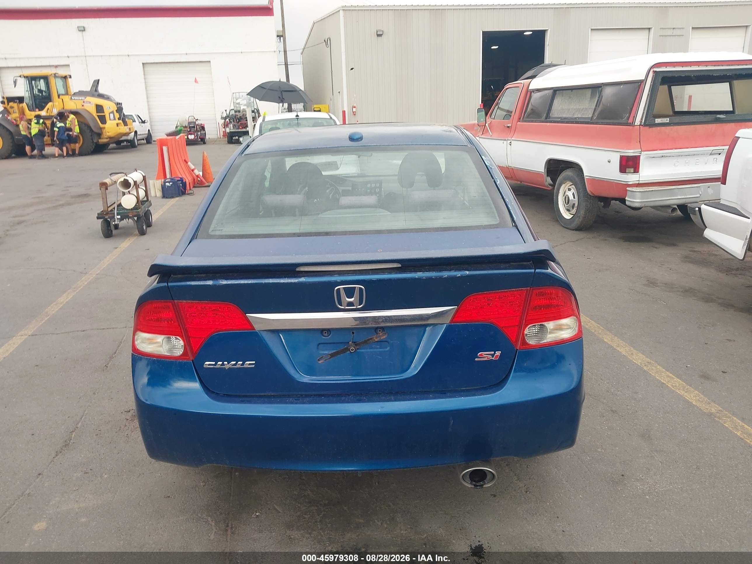 2009 Honda Civic Si Blue vin: 2HGFA55519H705702