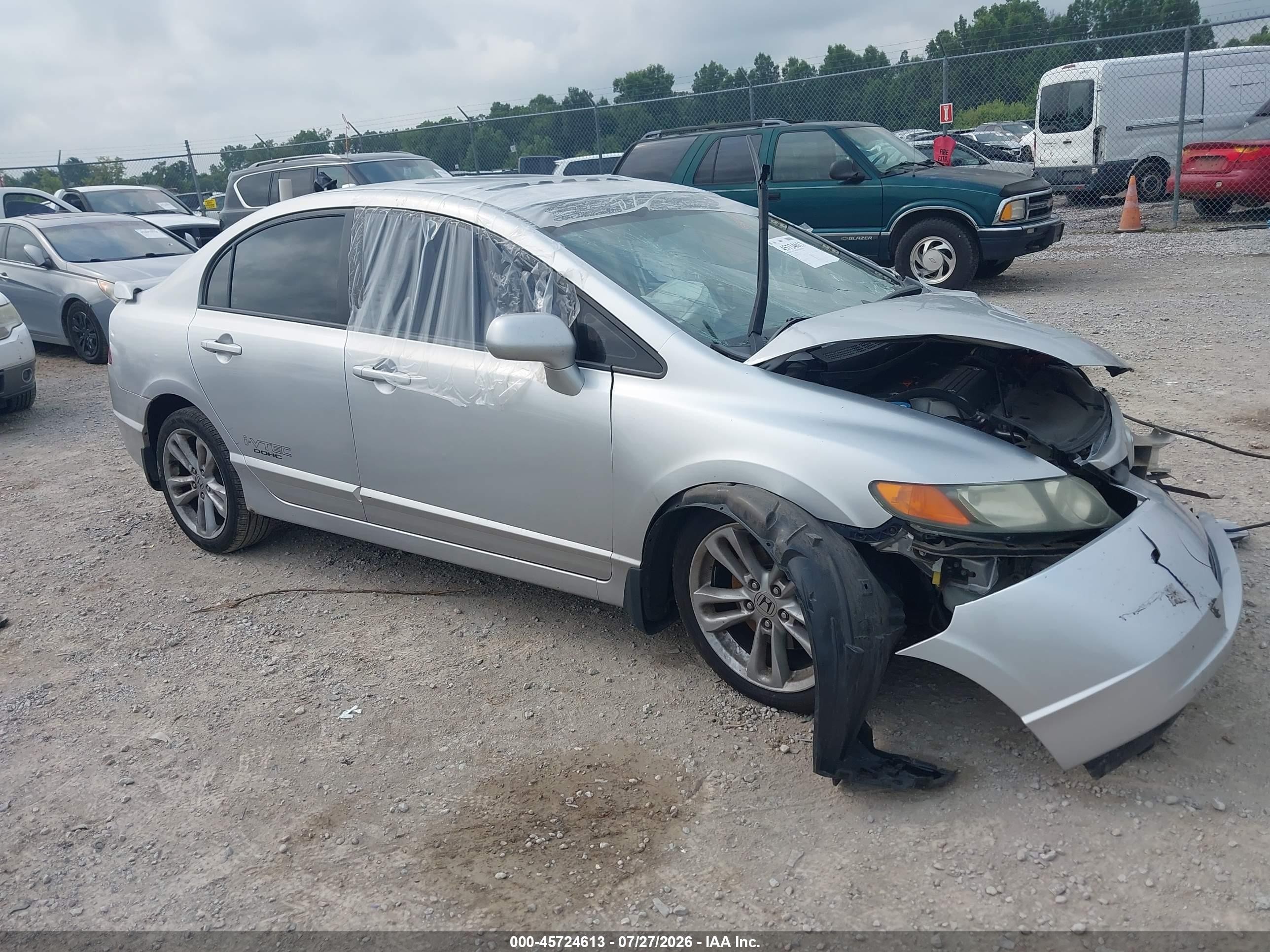 2007 Honda Civic Si Silver vin: 2HGFA55527H705835
