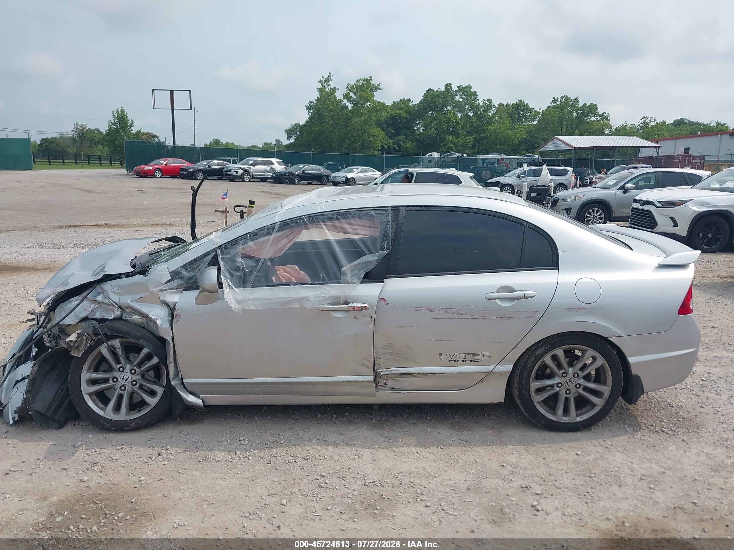 2007 Honda Civic Si Silver vin: 2HGFA55527H705835