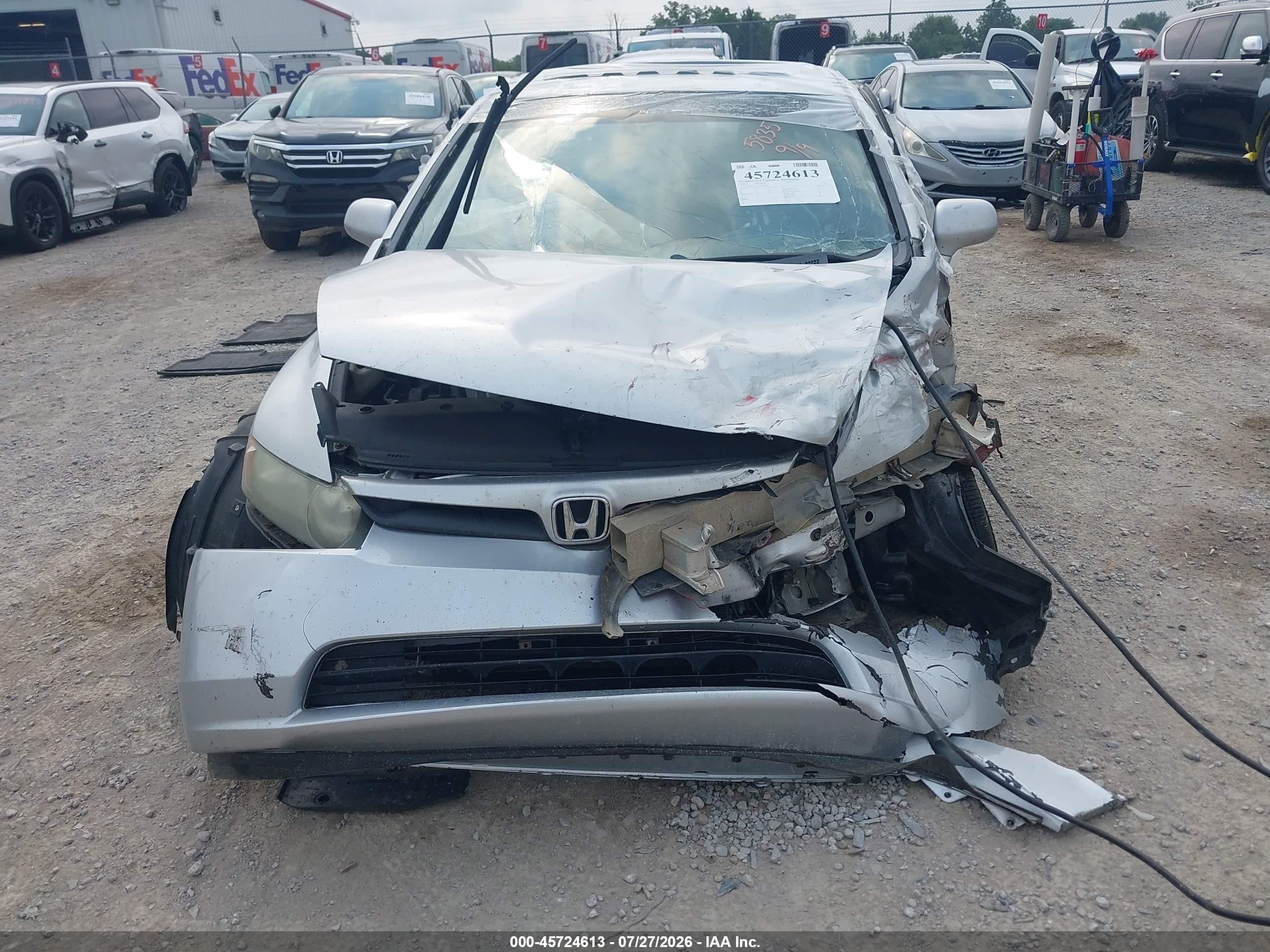 2007 Honda Civic Si Silver vin: 2HGFA55527H705835