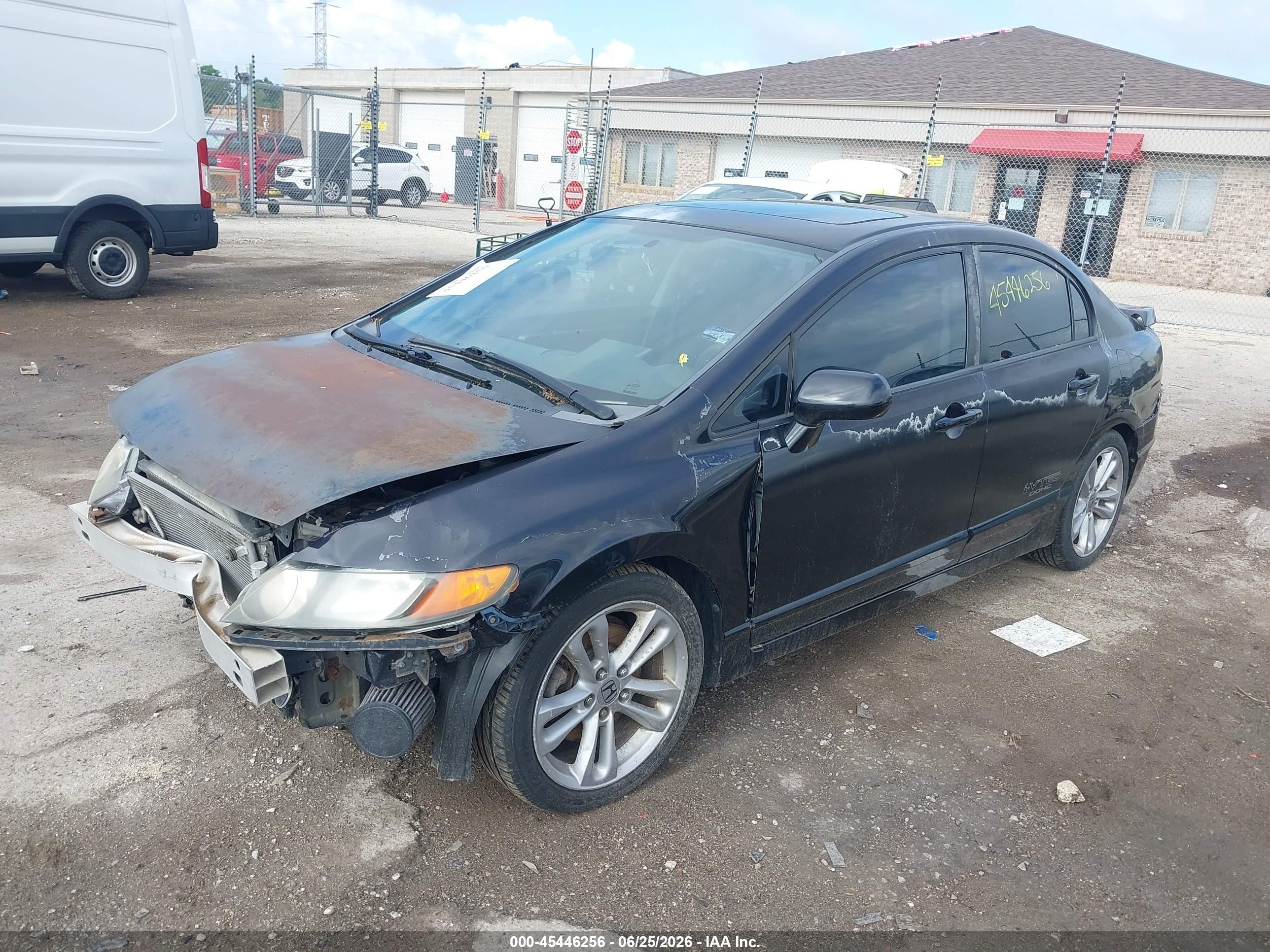 2007 Honda Civic Si Black vin: 2HGFA55527H710856