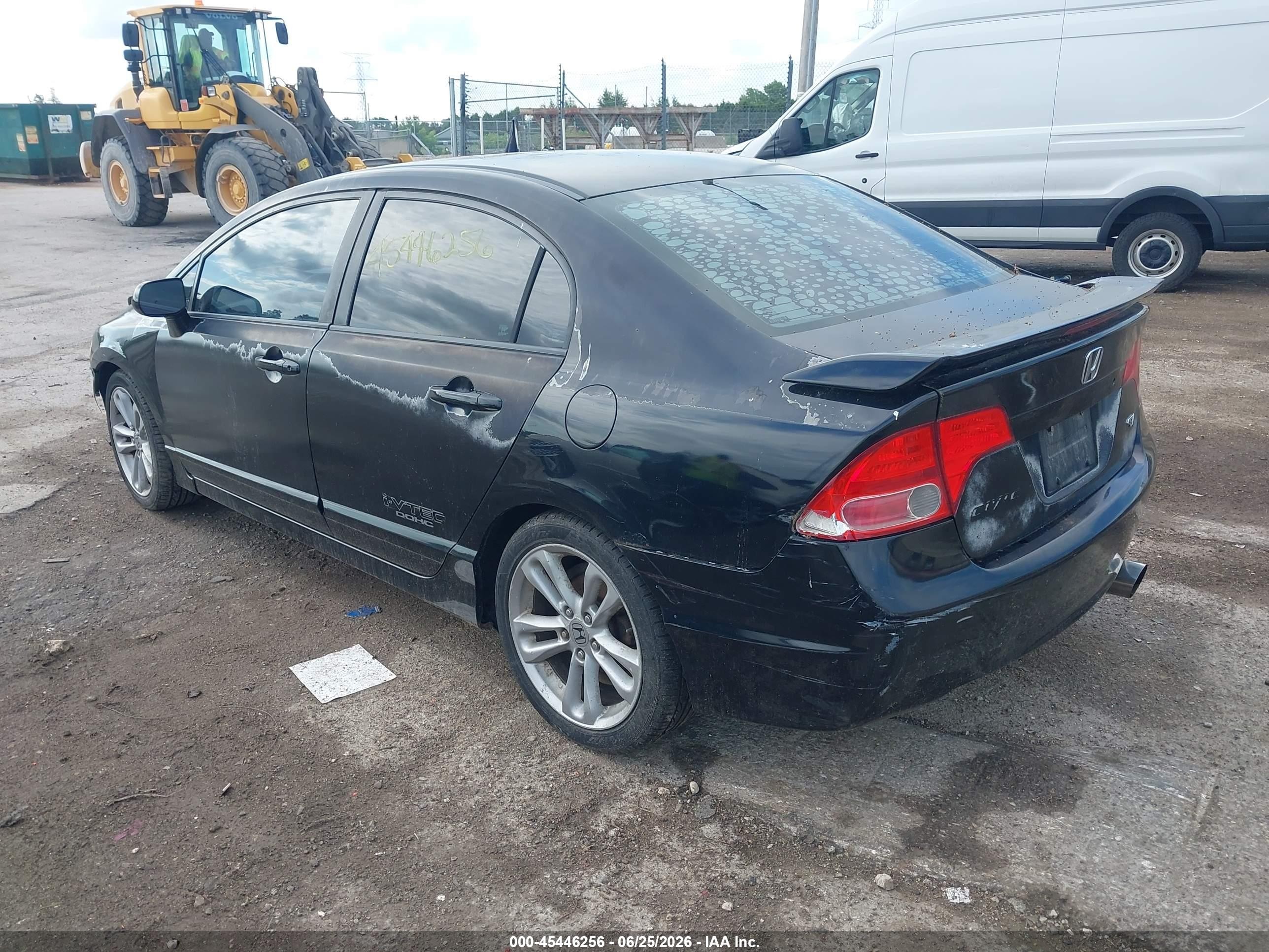 2007 Honda Civic Si Black vin: 2HGFA55527H710856