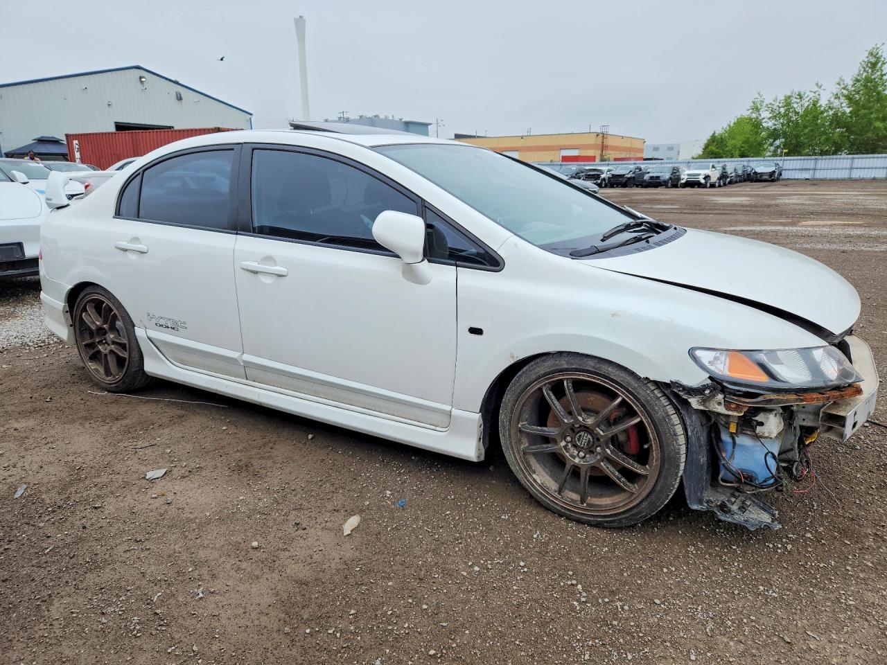 2008 Honda Civic Si White vin: 2HGFA55528H200895