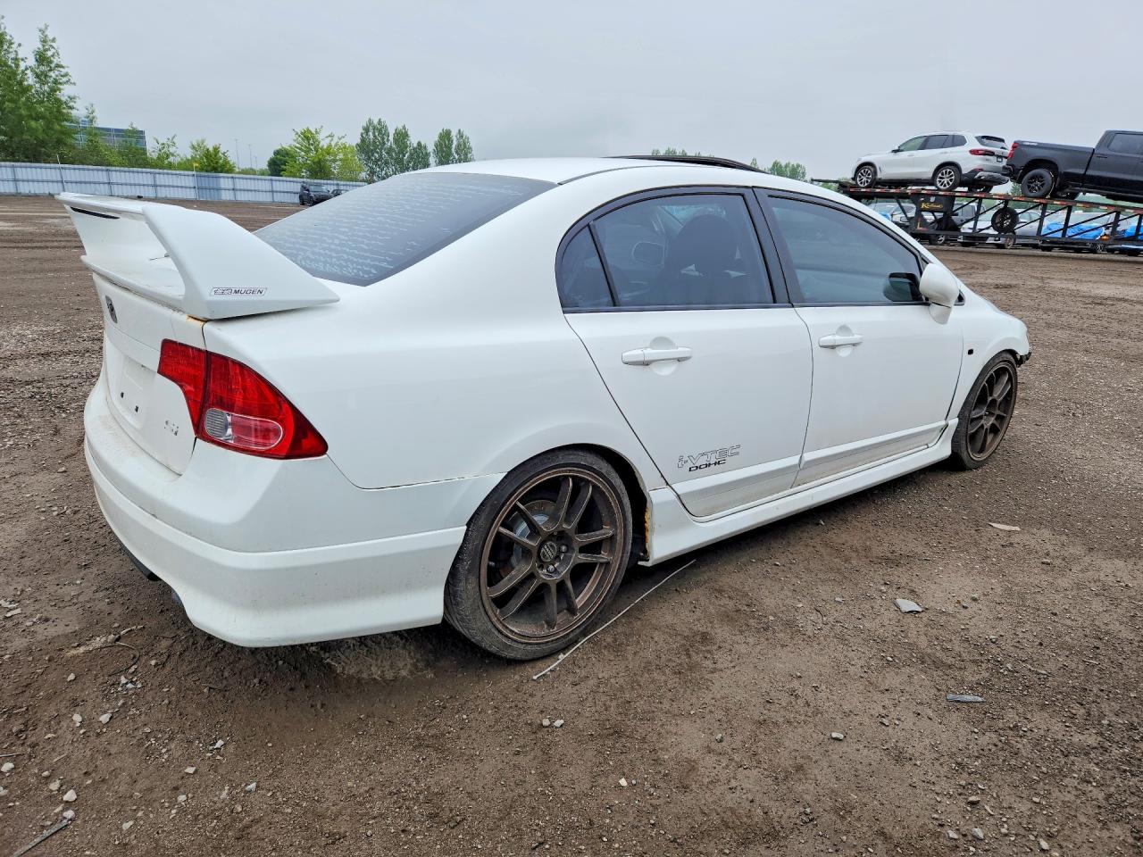 2008 Honda Civic Si White vin: 2HGFA55528H200895