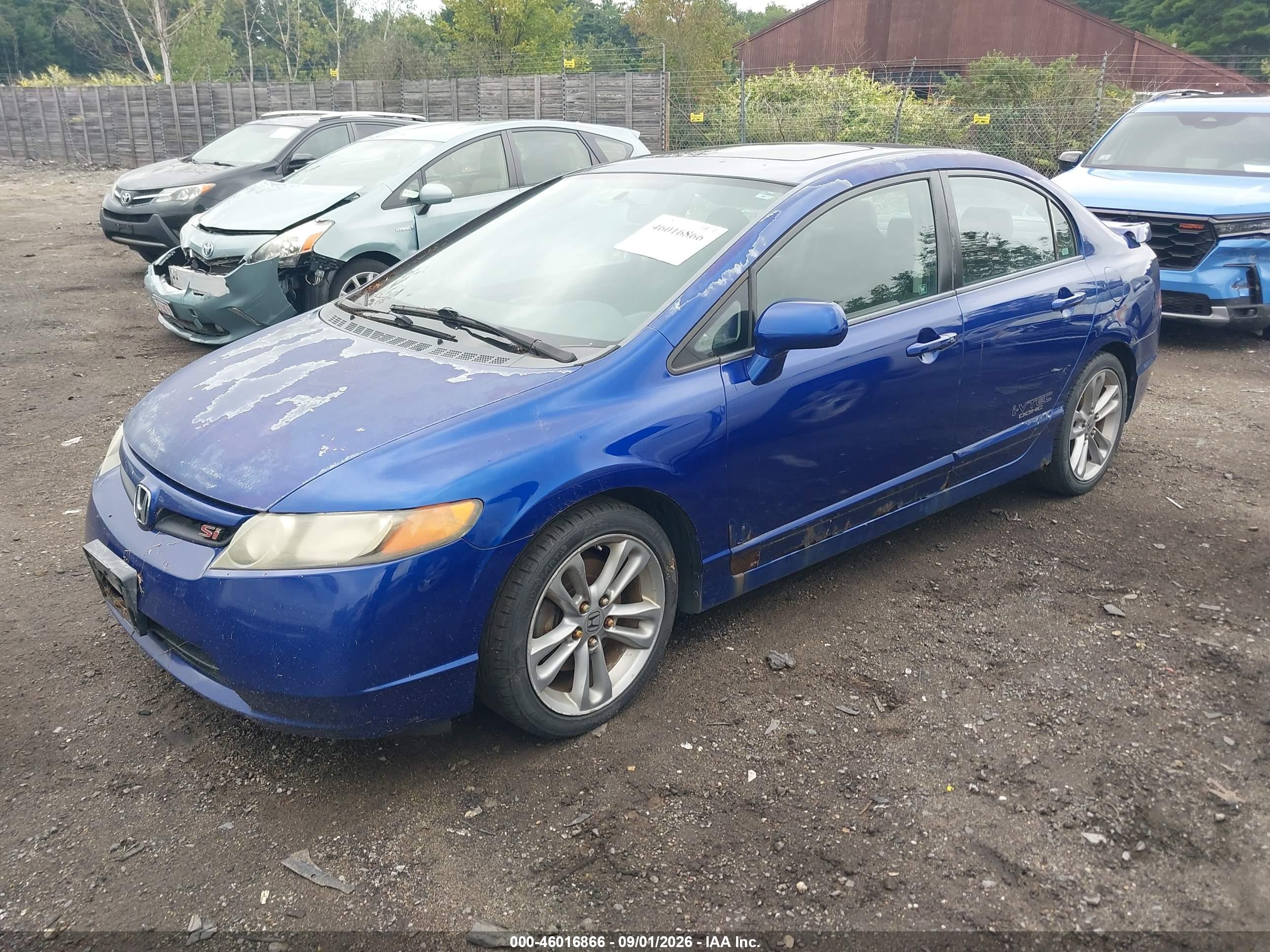 2008 Honda Civic Si/si Mugen Blue vin: 2HGFA55528H700233