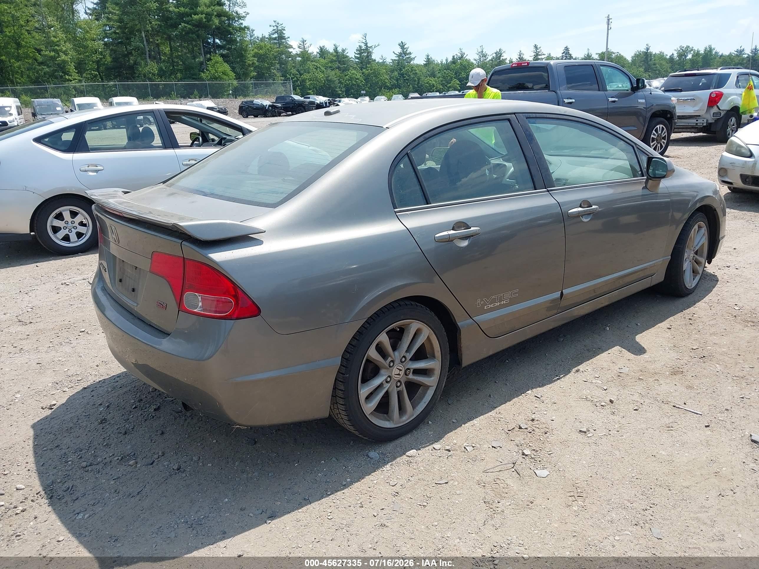 2008 Honda Civic Si/si Mugen Gray vin: 2HGFA55528H705402