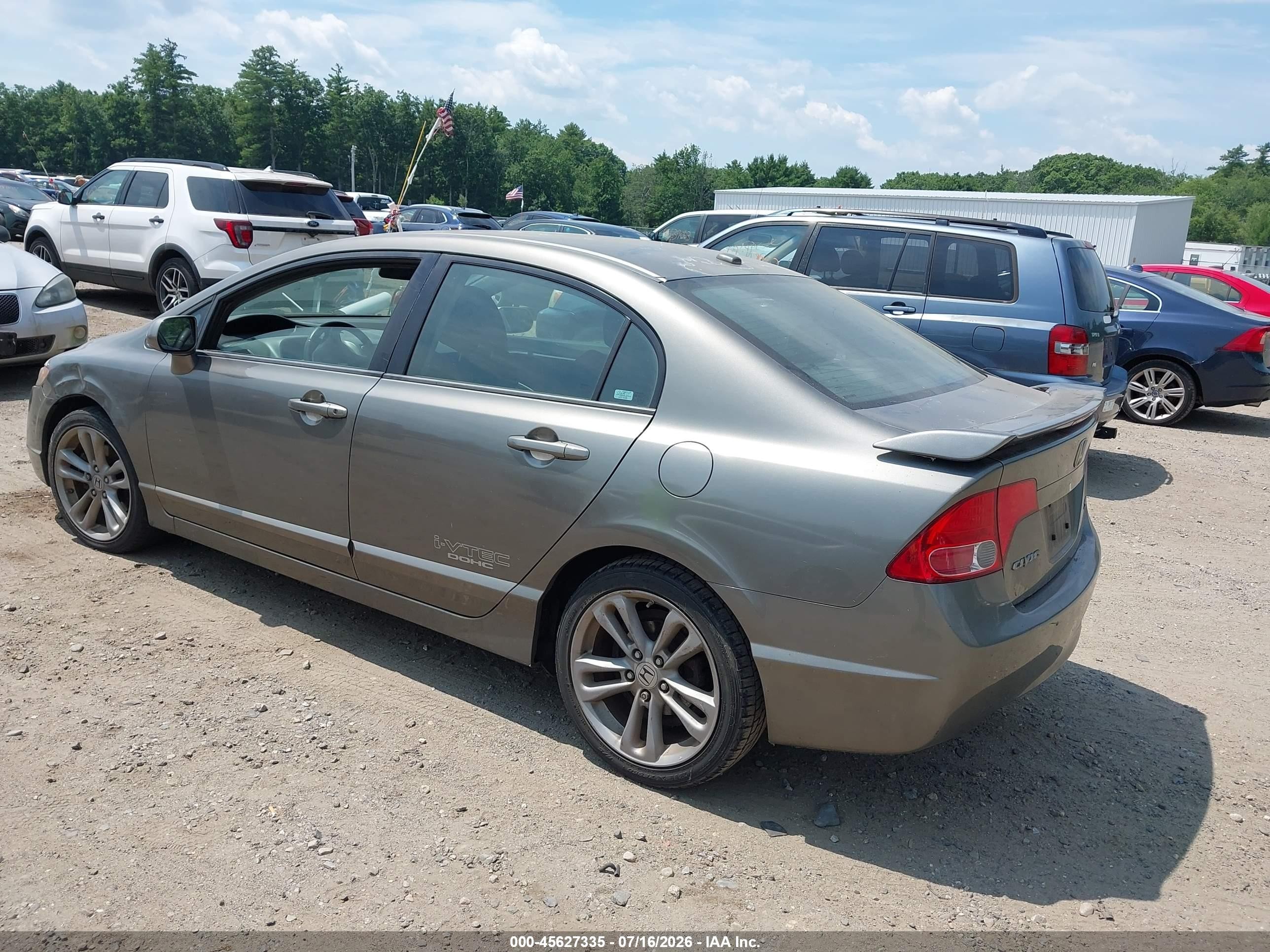 2008 Honda Civic Si/si Mugen Gray vin: 2HGFA55528H705402
