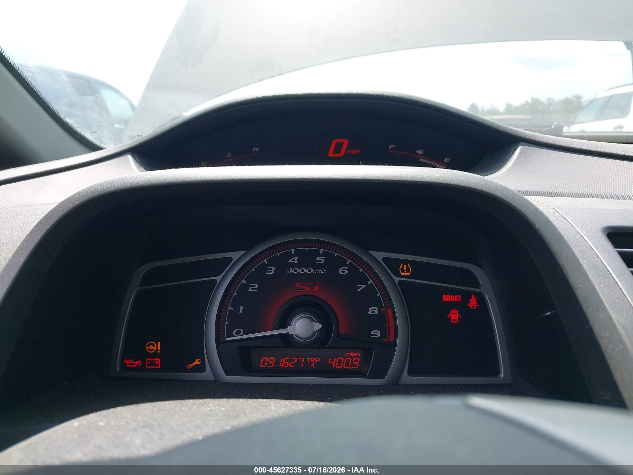 2008 Honda Civic Si/si Mugen Gray vin: 2HGFA55528H705402