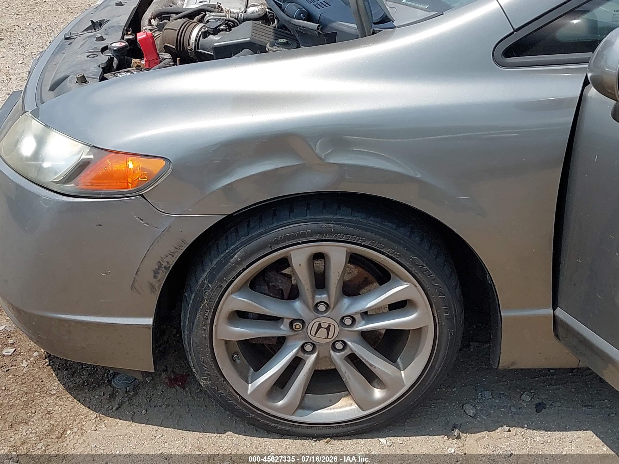 2008 Honda Civic Si/si Mugen Gray vin: 2HGFA55528H705402