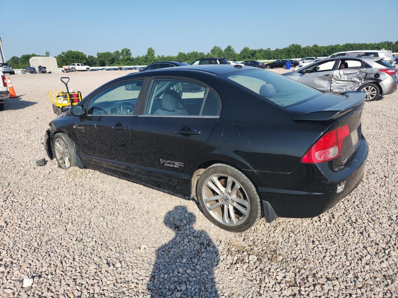 2008 Honda Civic Si Black vin: 2HGFA55528H707392