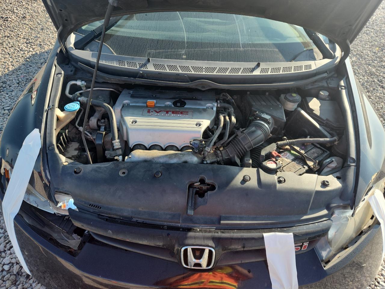 2008 Honda Civic Si Black vin: 2HGFA55528H707392