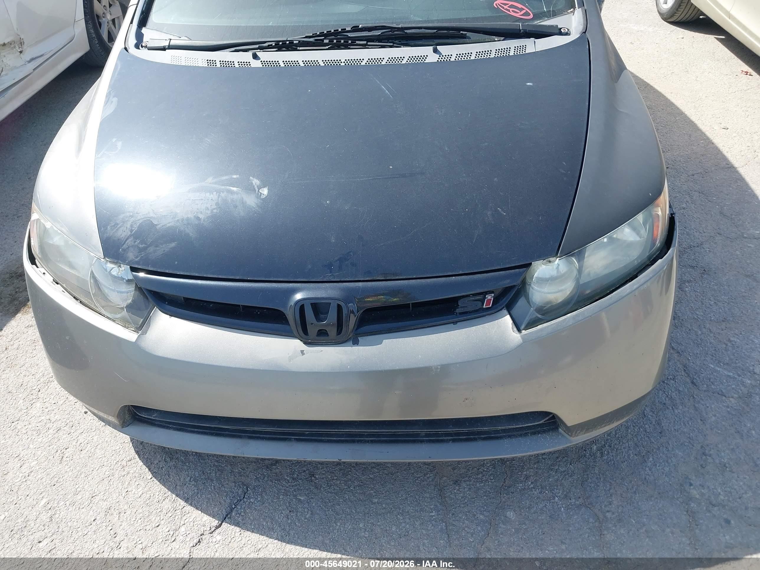 2008 Honda Civic Si/si Mugen Silver vin: 2HGFA55528H711443