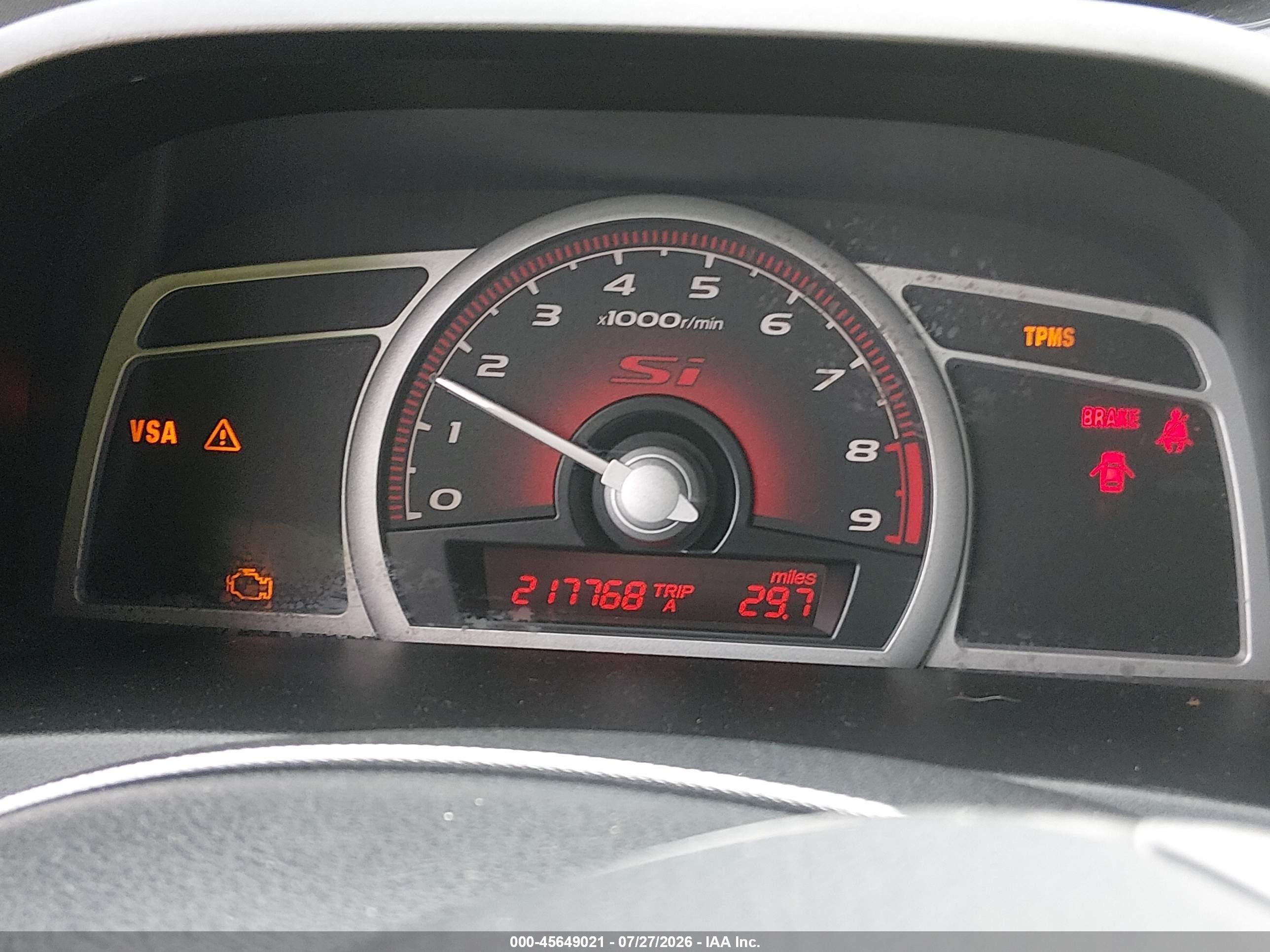 2008 Honda Civic Si/si Mugen Silver vin: 2HGFA55528H711443
