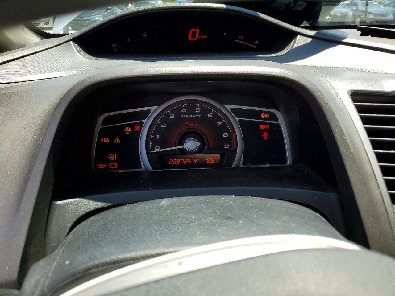 2007 Honda Civic Si Серебряный vin: 2HGFA55537H700904