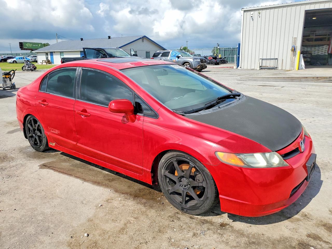 2007 Honda Civic Si Красный vin: 2HGFA55537H705763